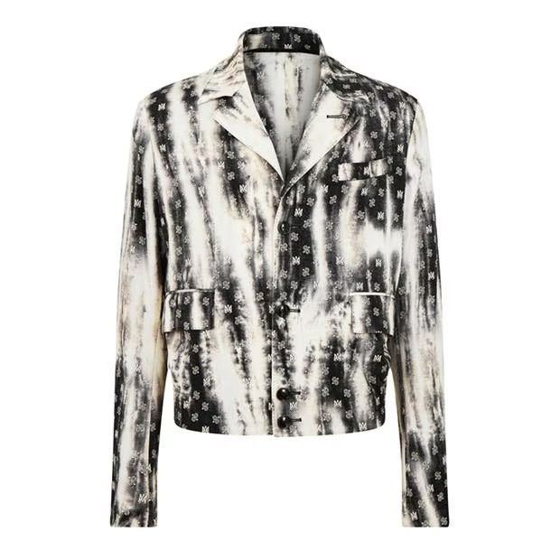 image of Amiri O1G2R1Mq0324 Jacket In Black, Men's (Size Medium)