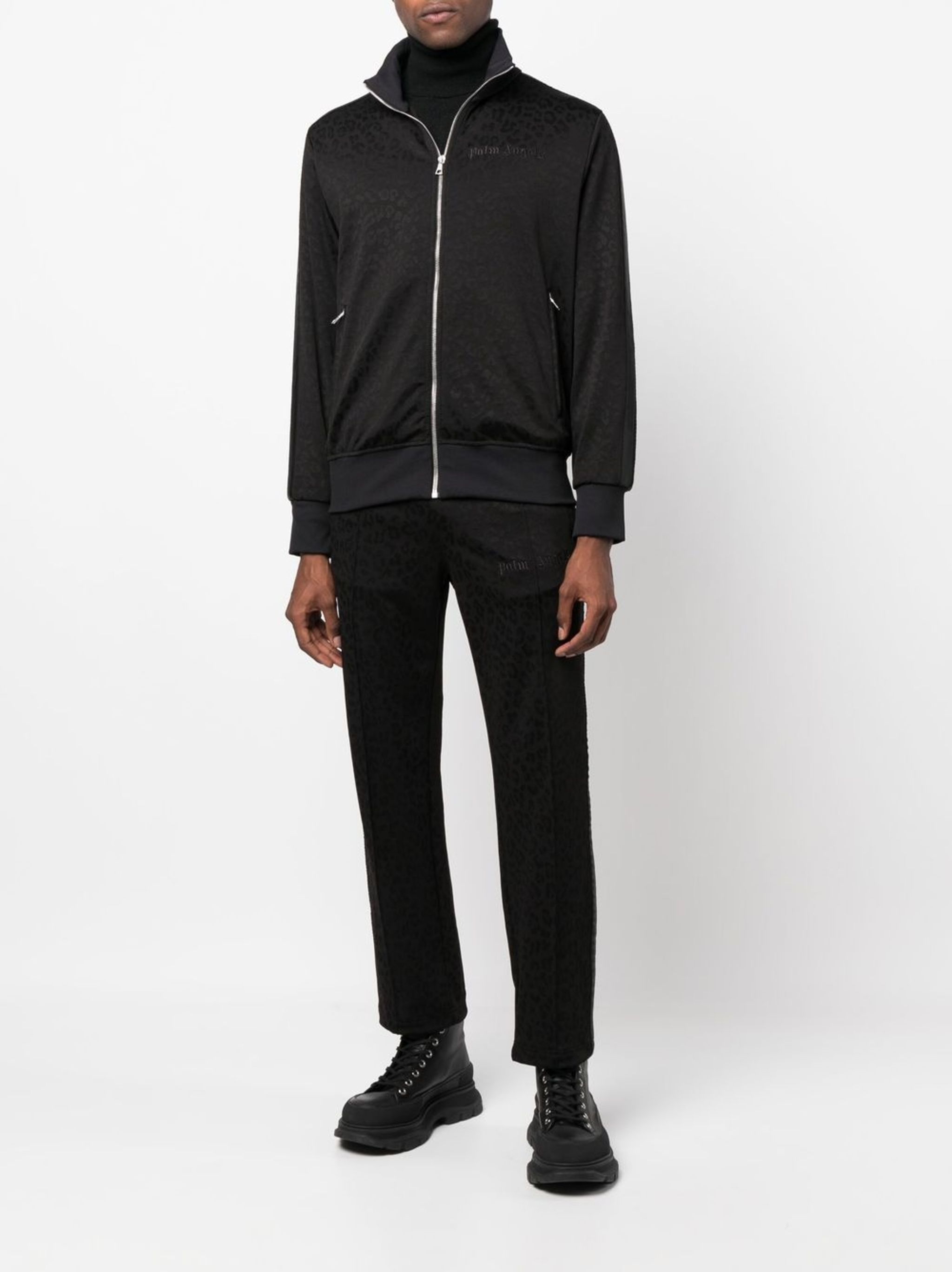 Palm Angels o1in1s1024 Q:1 / Tuxedo Leopard Trackpant in Black Size US 30 / EU 46 - 2 Thumbnail