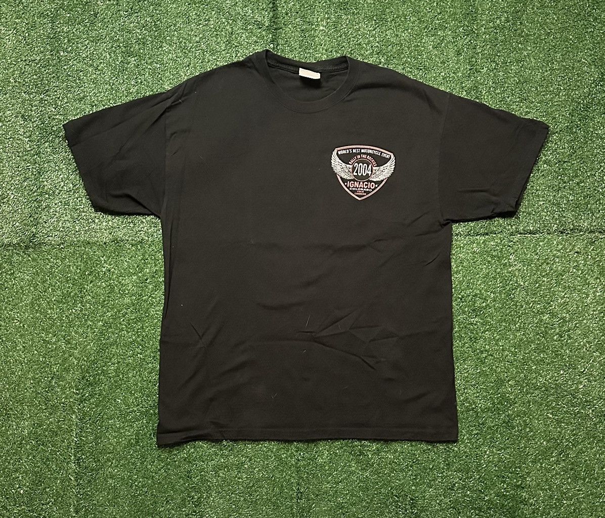 Hanes Vintage 2004 Rally in the Rockies Motorcycle Biker Shirt Size US L / EU 52-54 / 3 - 3 Thumbnail