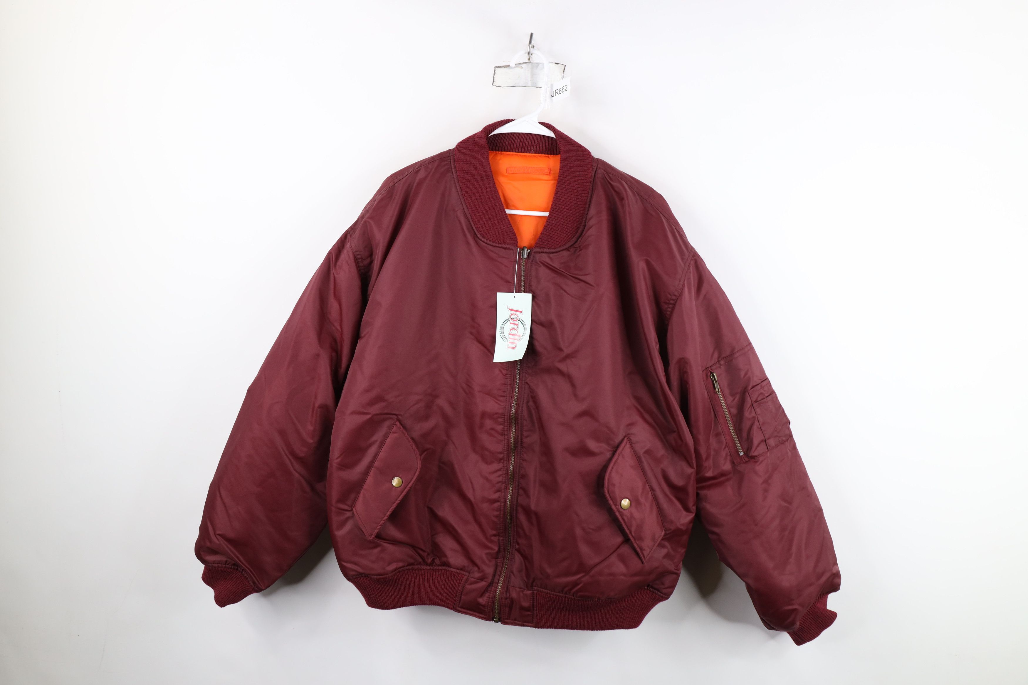Vintage Deadstock Vintage 90s Streetwear Reversible Bomber Jacket Size US L / EU 52-54 / 3 - 1 Thumbnail