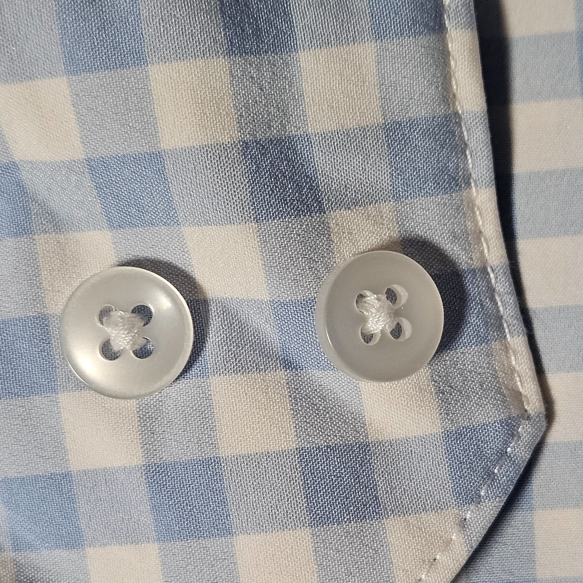 Mizzen+Main Mizzen+Main Men Shirt Blue Gingham L Trim Fit Preppy Office Size US L / EU 52-54 / 3 - 4 Thumbnail