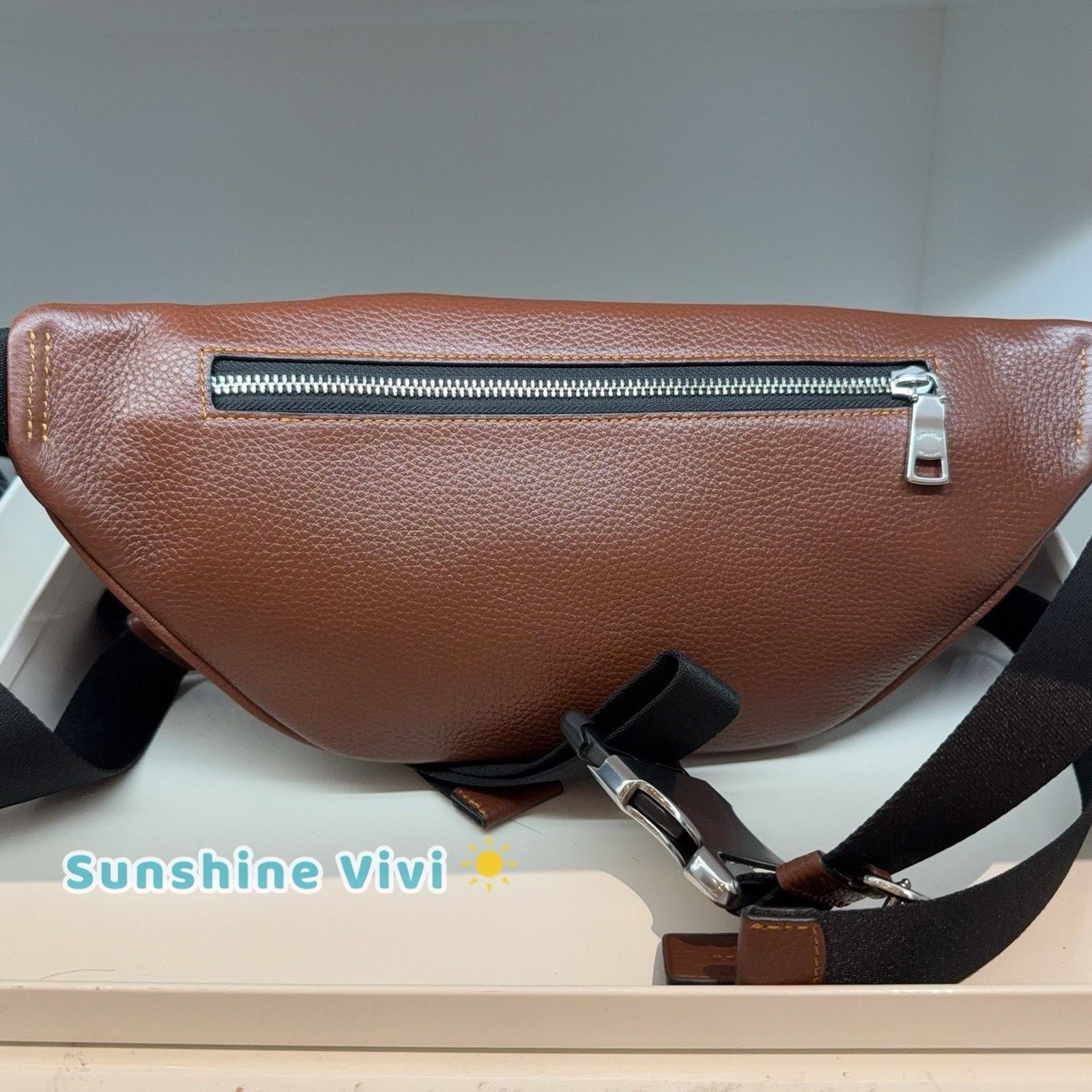 Coach NWT COACH Racer Small Belt Bag Leather Vintage Brown CDC44 Size ONE SIZE - 2 Thumbnail