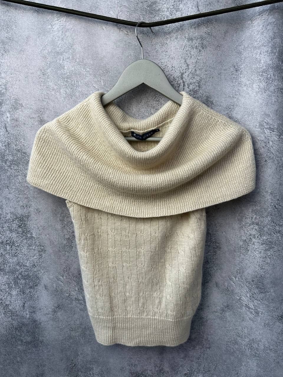 Ralph Lauren Ralph Lauren Cowl Neck Sweater Linen/Alpaca Vest Vintage Size M / US 6-8 / IT 42-44 - 2 Thumbnail