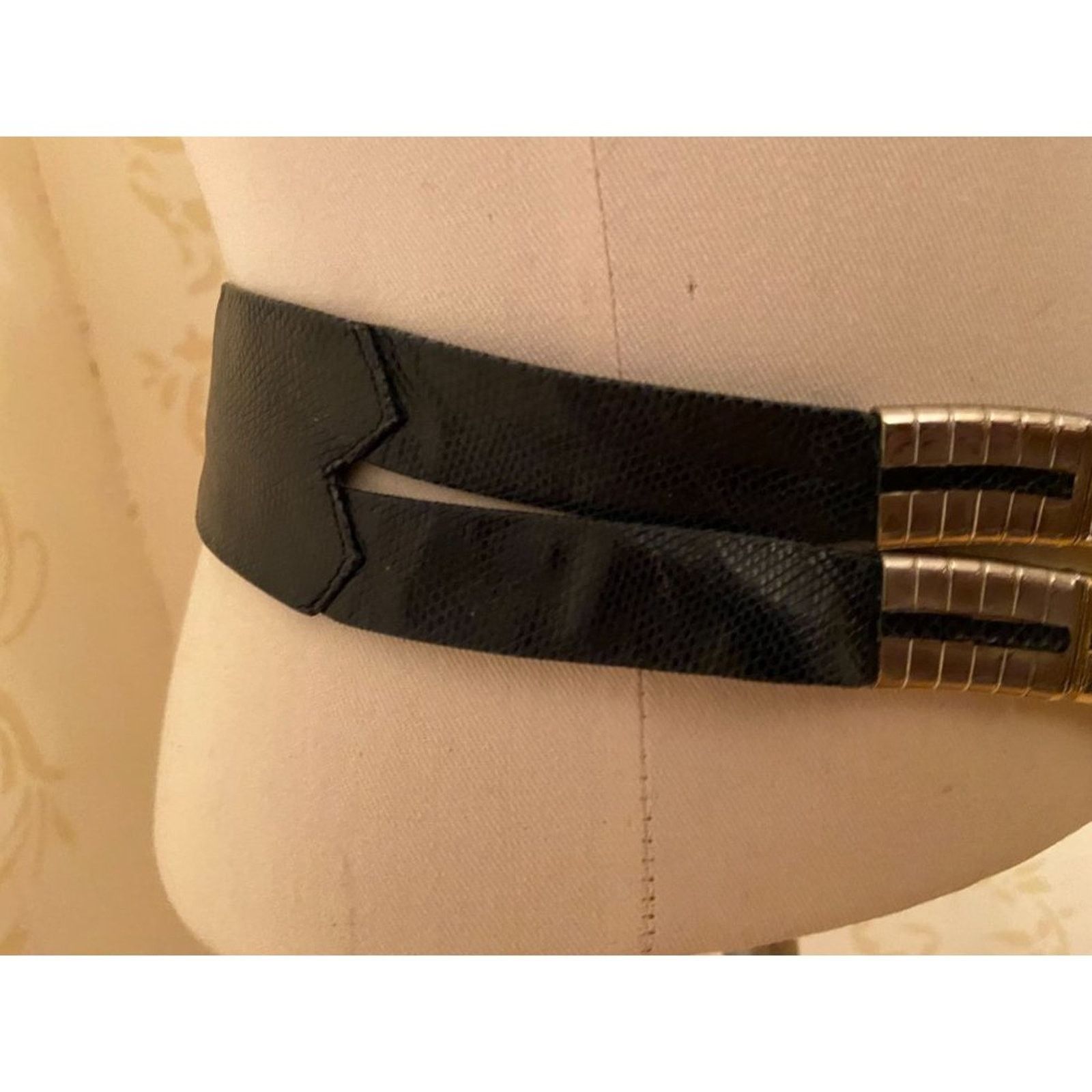 Judith Leiber Judith Leiber Patent Black Leather Belt Size ONE SIZE - 3 Thumbnail