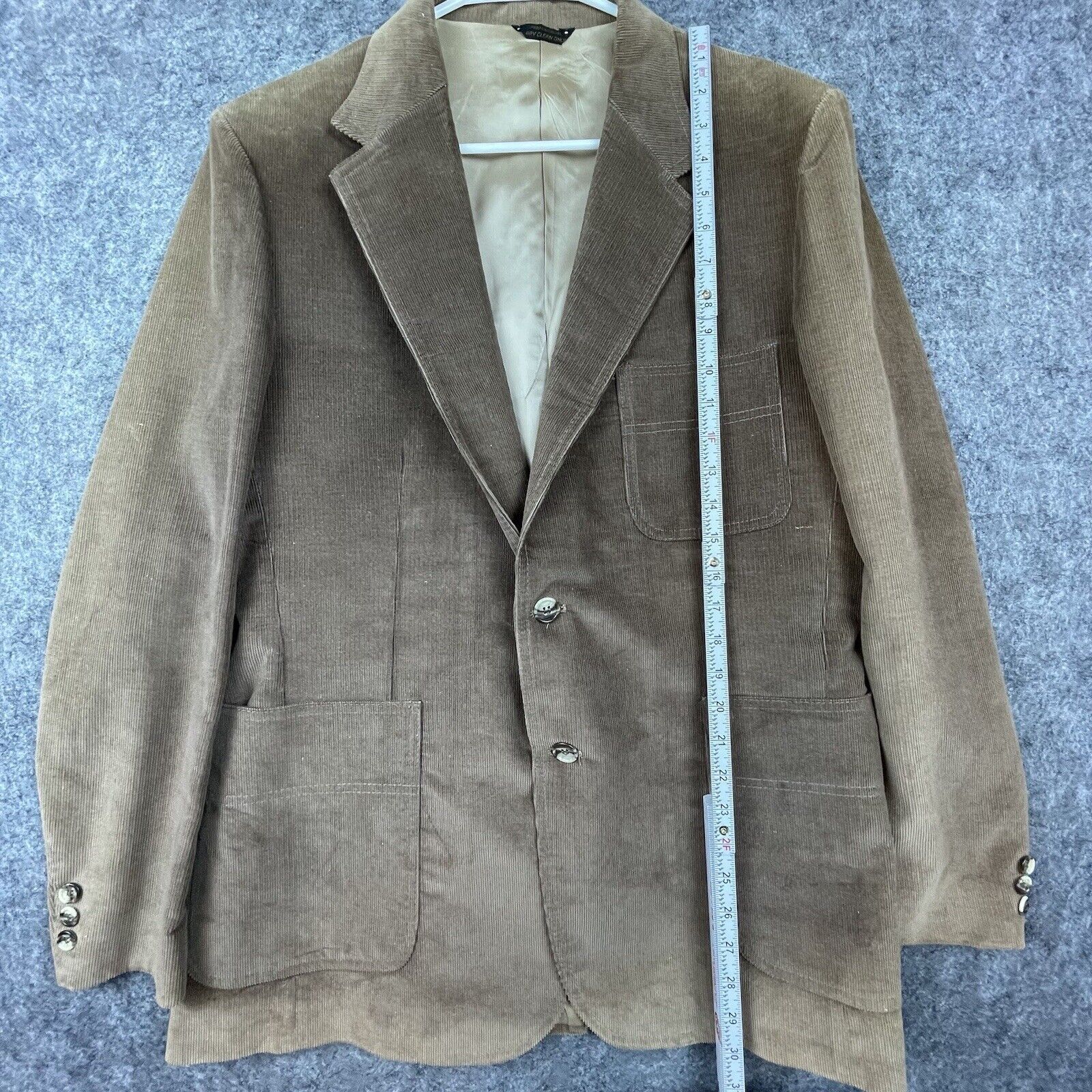 Levi's Vintage Levis Wildfire Blazer Mens 44R Brown Corduroy 70s Size 44R - 6 Thumbnail