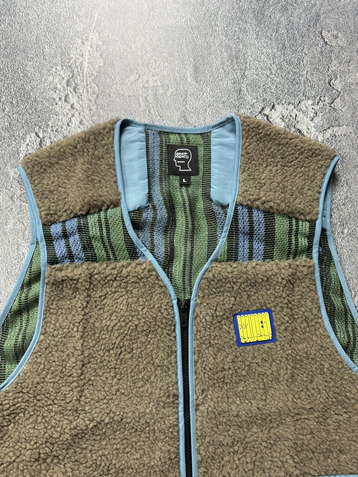 Brain Dead Brain Dead Sherpa Tactical Vest Brown/Sky Size L Size US L / EU 52-54 / 3 - 7 Thumbnail