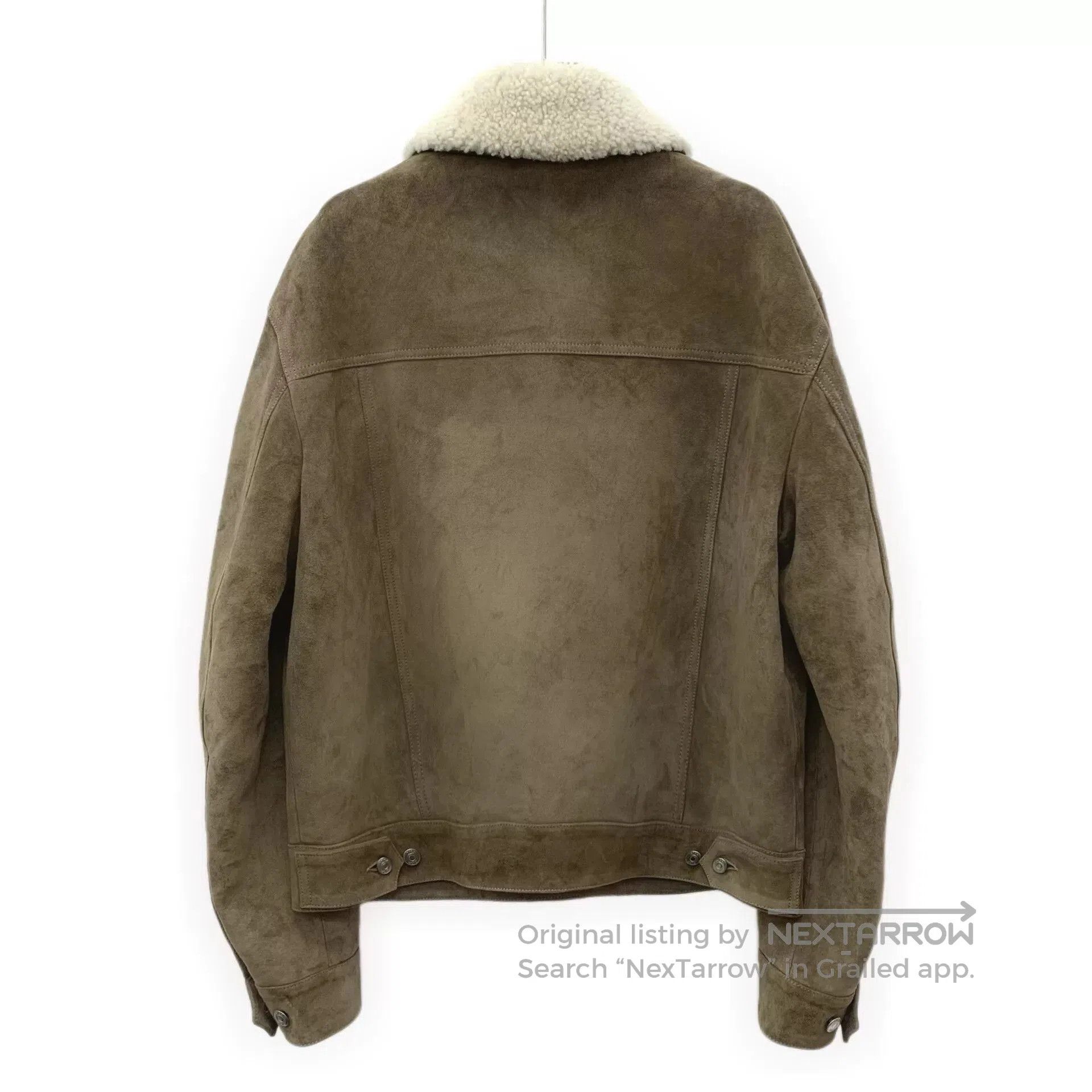 Dior dior khaki leather long sleeve jacket. Size US L / EU 52-54 / 3 - 2 Thumbnail