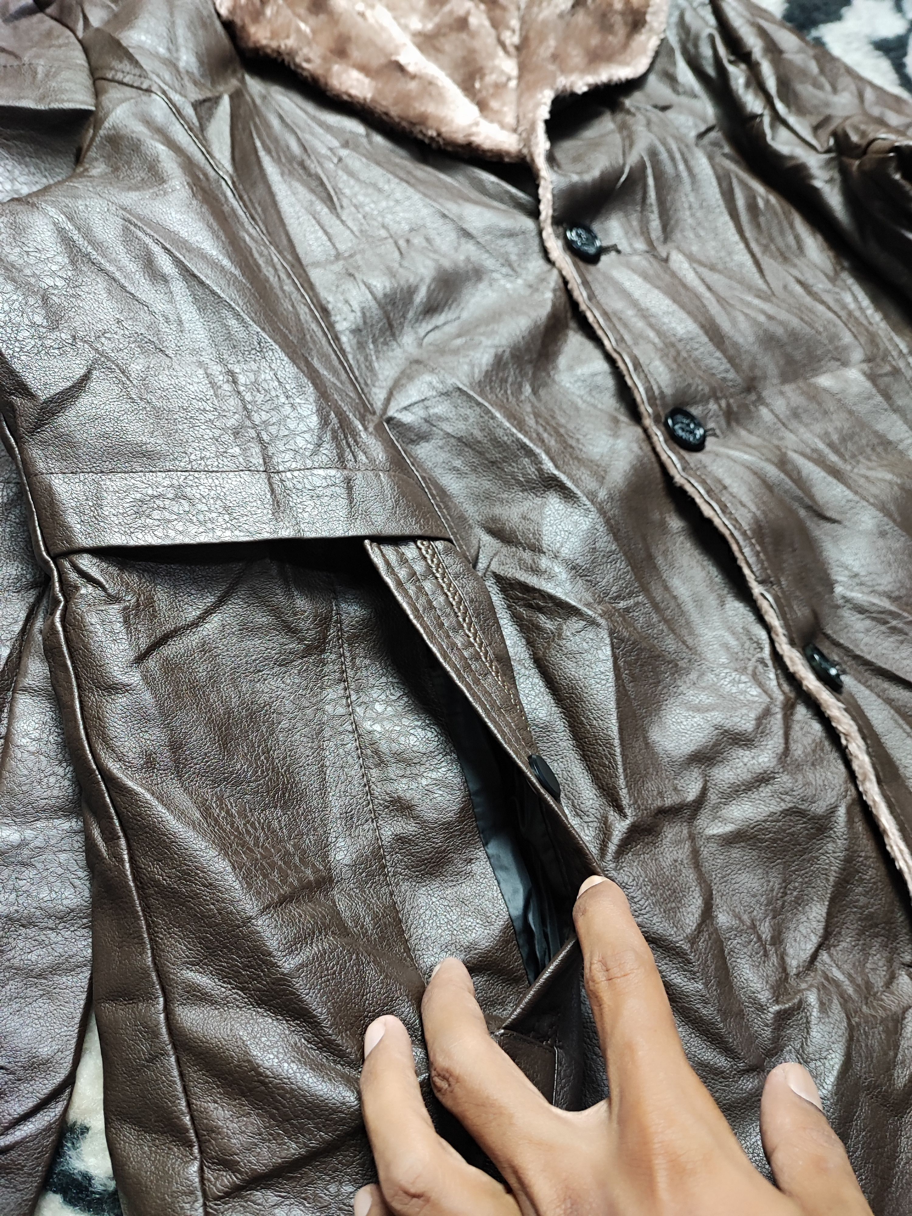 Genuine Leather Vintage Leather Jacket by Schdarrow Khnor Size US L / EU 52-54 / 3 - 7 Thumbnail