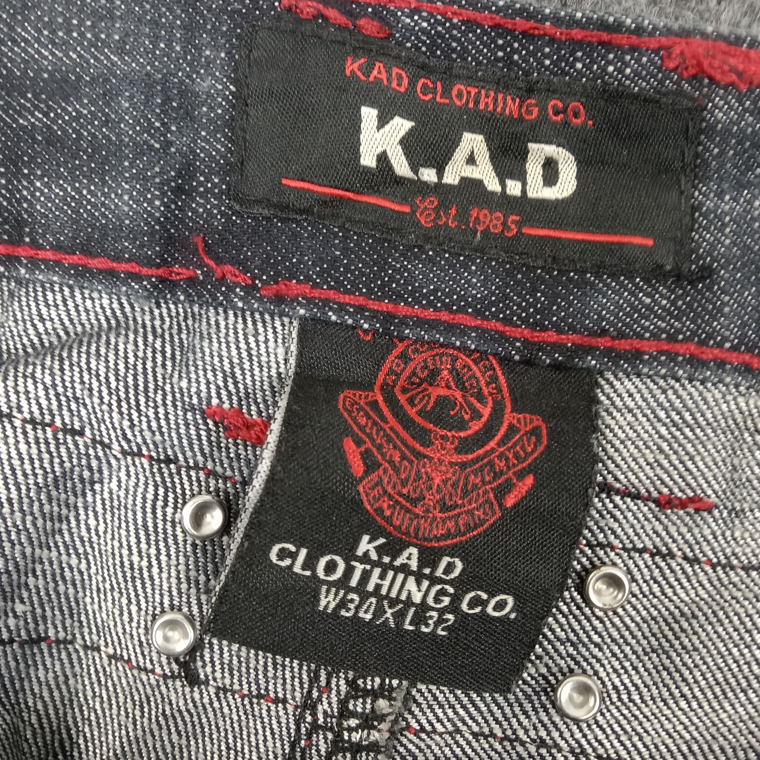 If Six Was Nine K.A.D. Japanese Streetwear Baggy Denim Jeans c235n2 Size US 34 / EU 50 - 7 Thumbnail