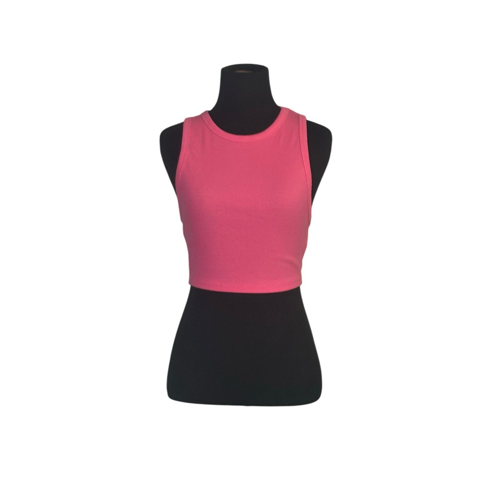 Zara Zara pink ribbed crop tank top size M Size M / US 6-8 / IT 42-44 - 6 Thumbnail