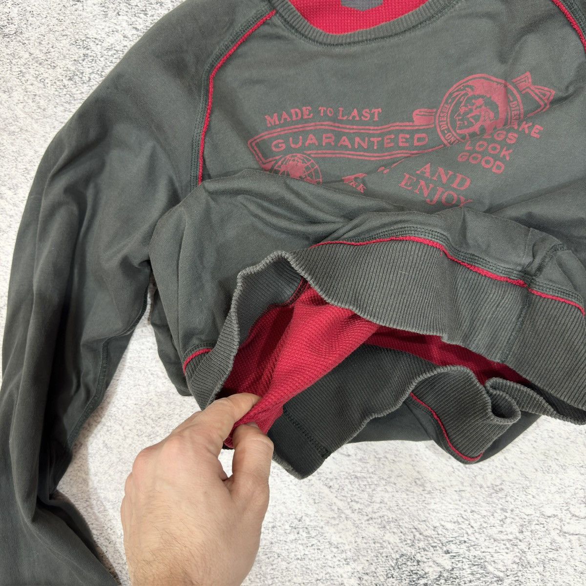Diesel × Vintage Diesel Vintage Mens Sweatshirt XL size Size US XL / EU 56 / 4 - 8 Thumbnail