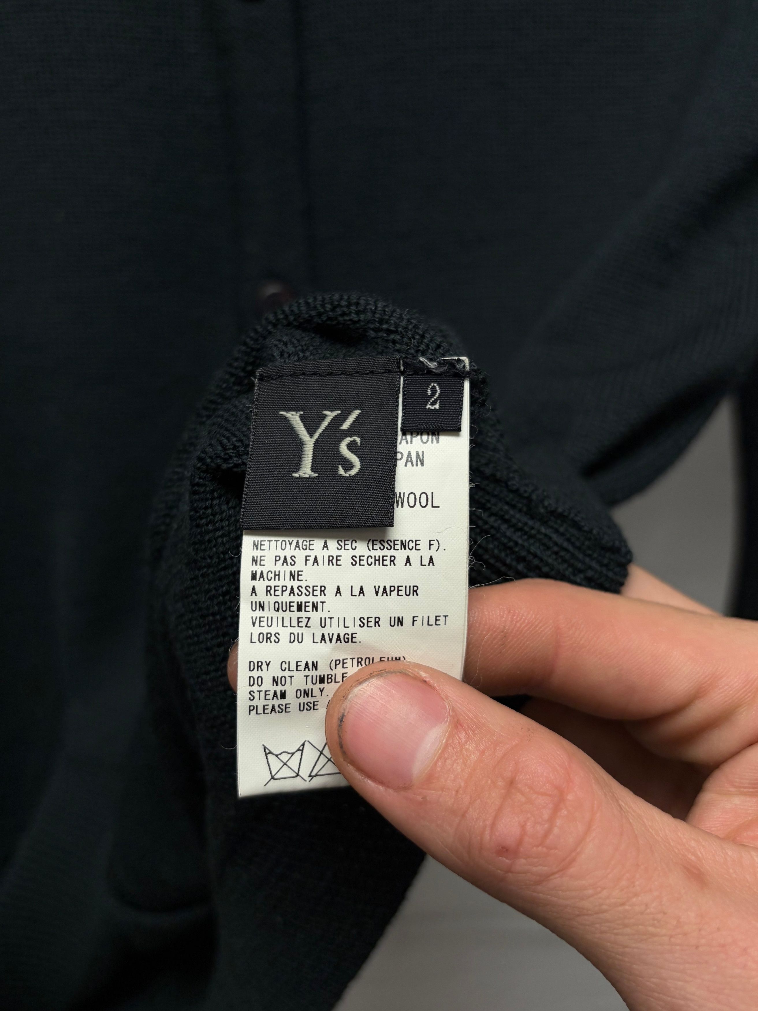 Yohji Yamamoto Yohji Yamamoto Y’s Murky Blue Collared Cardigan Size M / US 6-8 / IT 42-44 - 3 Thumbnail