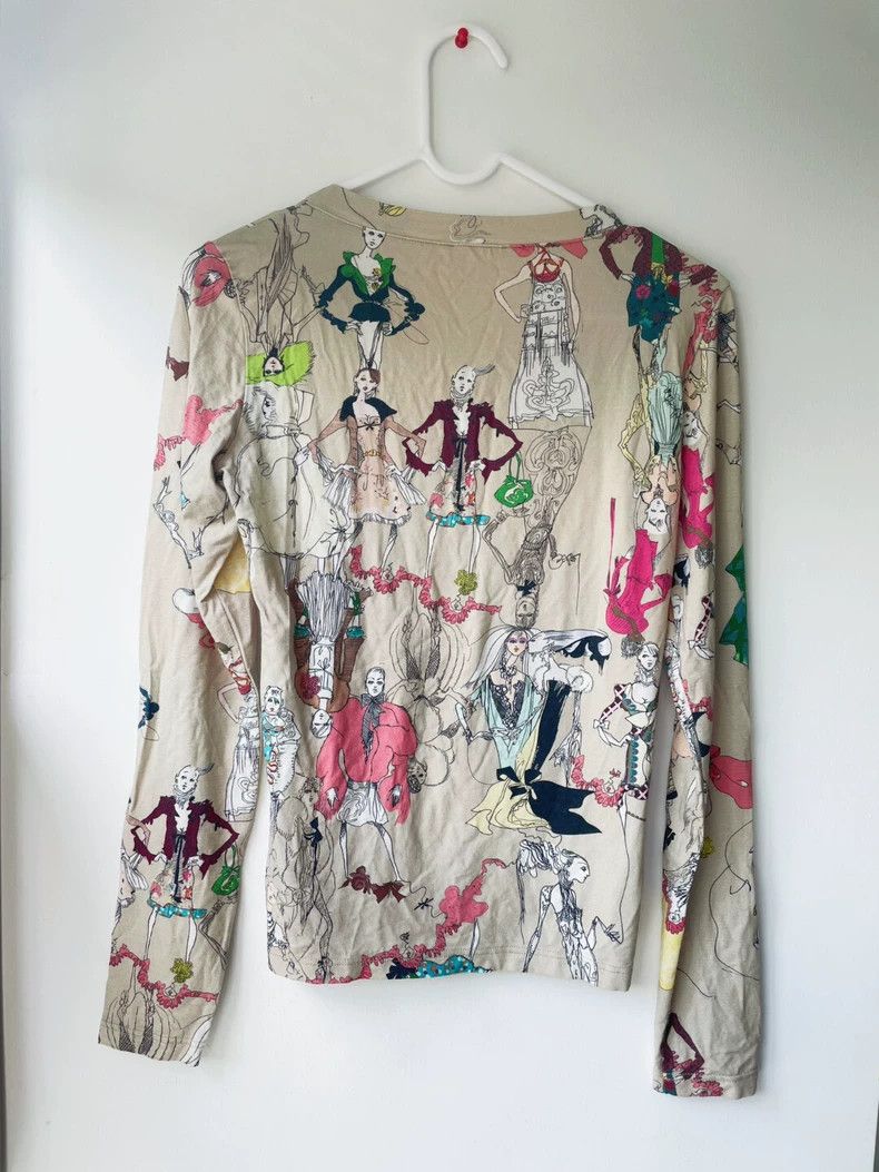Christian Lacroix Christian Lacroix Retro flapper long T-shirt 2504-Nextarrow Size S / US 4 / IT 40 - 2 Thumbnail