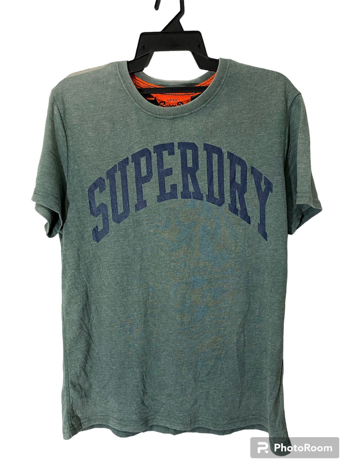 image of Vintage Style Superdry Spell Out in Green, Men's (Size XL)