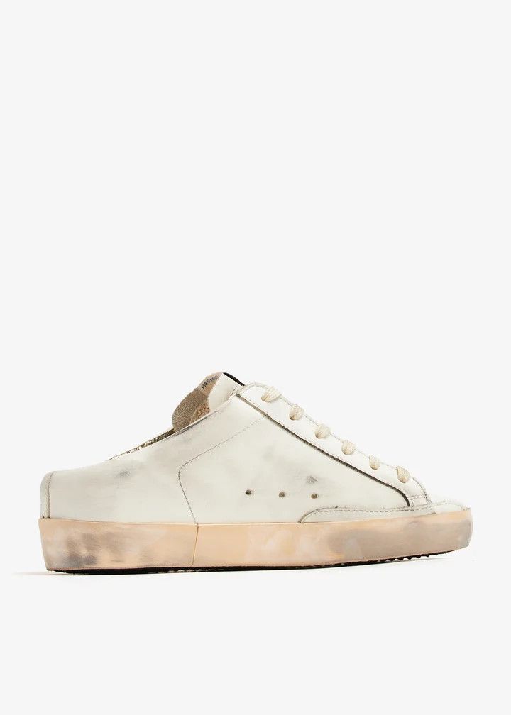 Golden Goose o1bcso1str0725 Super-Star Sabot Sneakers in White Size US 7 / IT 37 - 2 Thumbnail