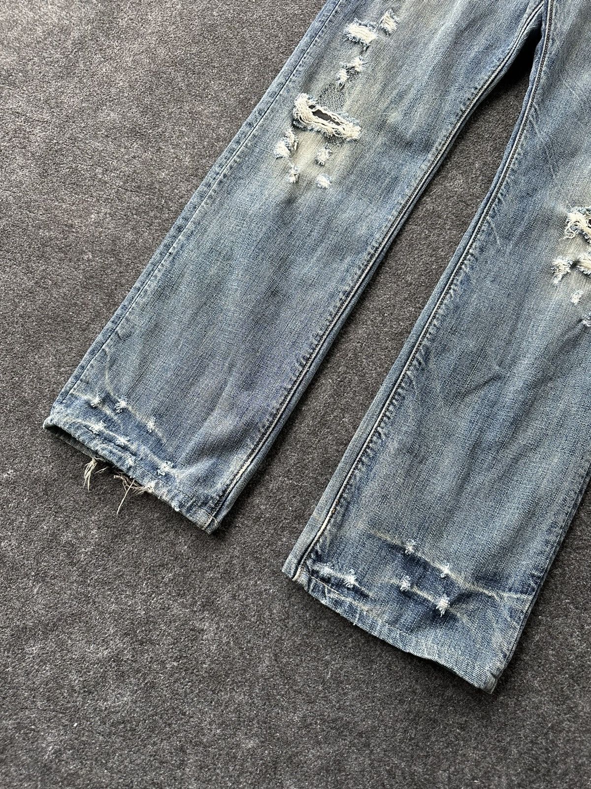 Japanese Brand Vintage Bartack Work Punk Denim W32 D257 Size US 32 / EU 48 - 4 Thumbnail