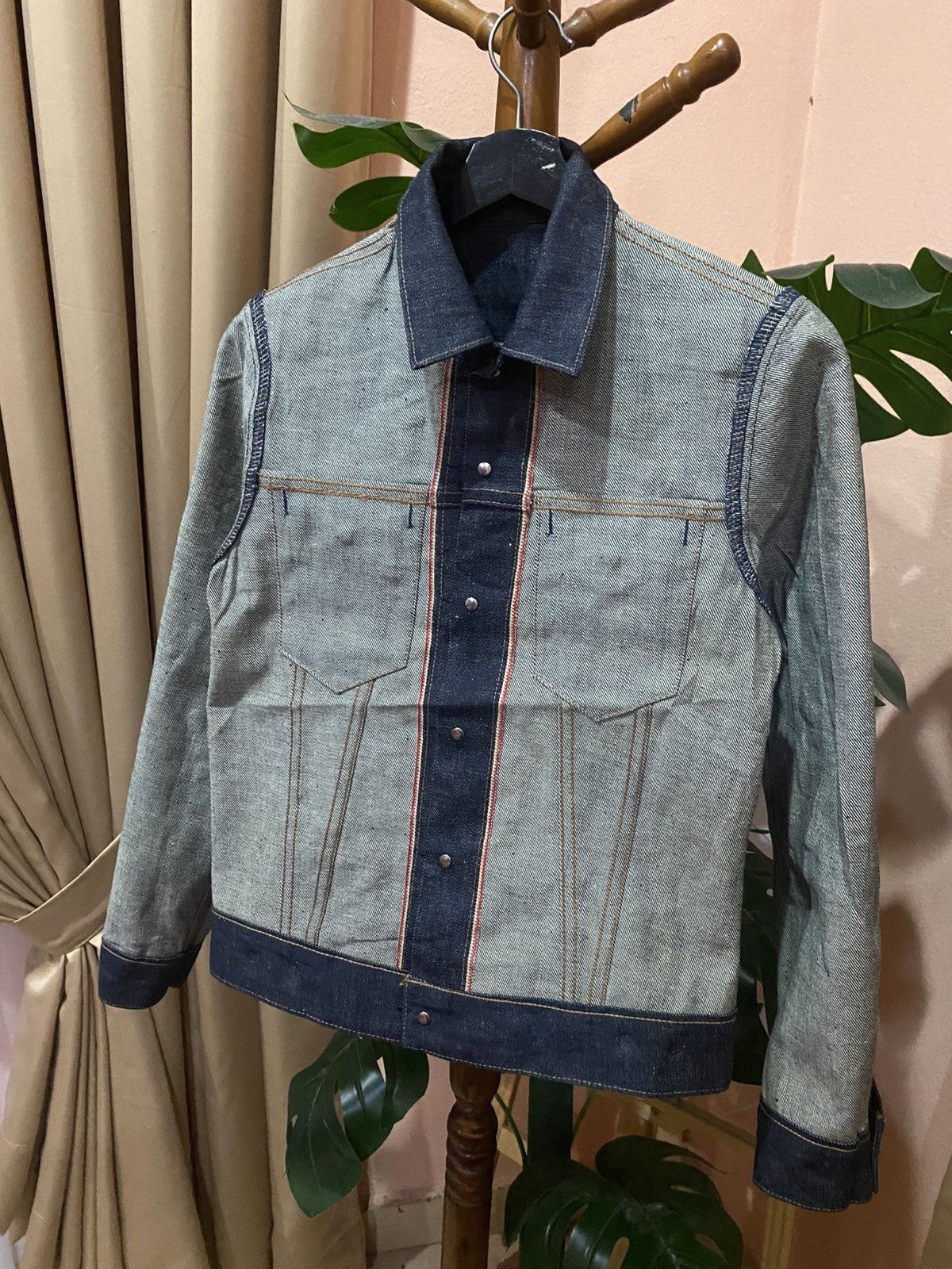 Chevignon Chevignon Vintage Selvedge Denim Jacket French Workwear Size US XXS / EU 40 - 11 Thumbnail