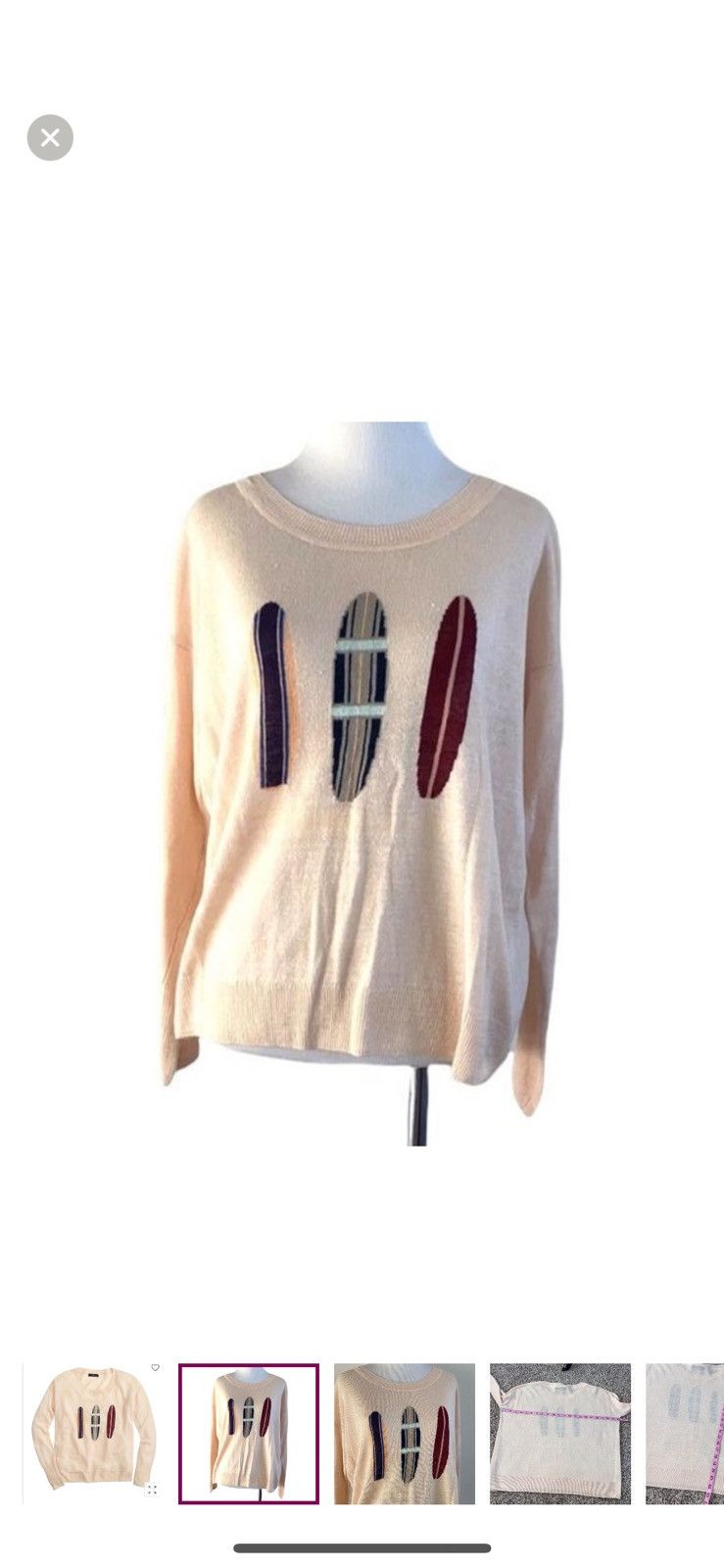 J.Crew J. Crew XS linen surfboard sweater Size XS / US 0-2 / IT 36-38 - 1 Thumbnail