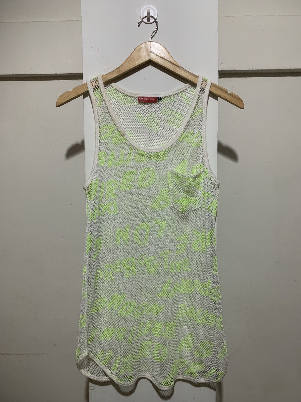 Maison Margiela Ask Enquired Mesh Maison Margiela Style Tank Top Shirt Size US M / EU 48-50 / 2 - 1 Thumbnail