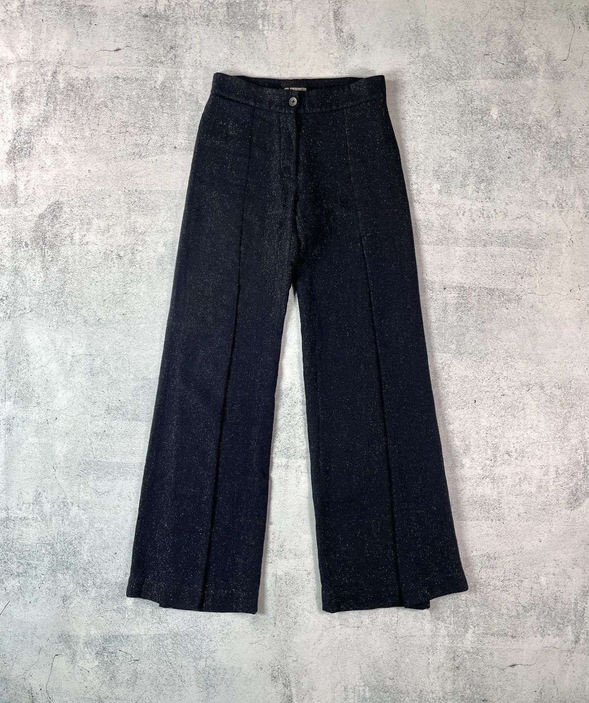 Ann Demeulemeester Ann Demeulemeester Shiny Polka Dot Blazer & Wide Pants Suit Size XS / US 0-2 / IT 36-38 - 8 Thumbnail