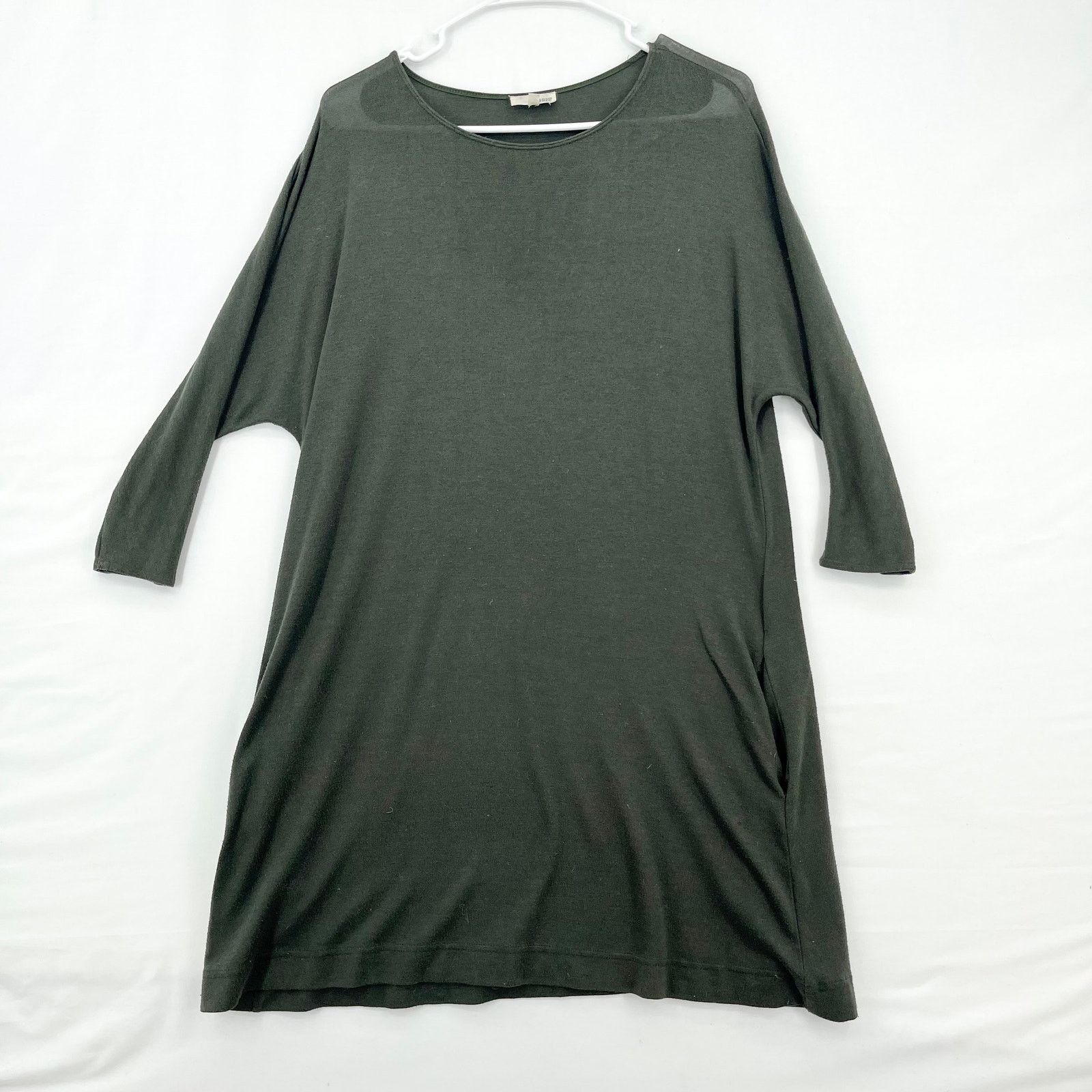 Other Wilfred Free Hunter Green 3/4 Sleeve Cober Mini Dress Sz XXS Size XXS / US 00 / IT 34 - 1 Thumbnail