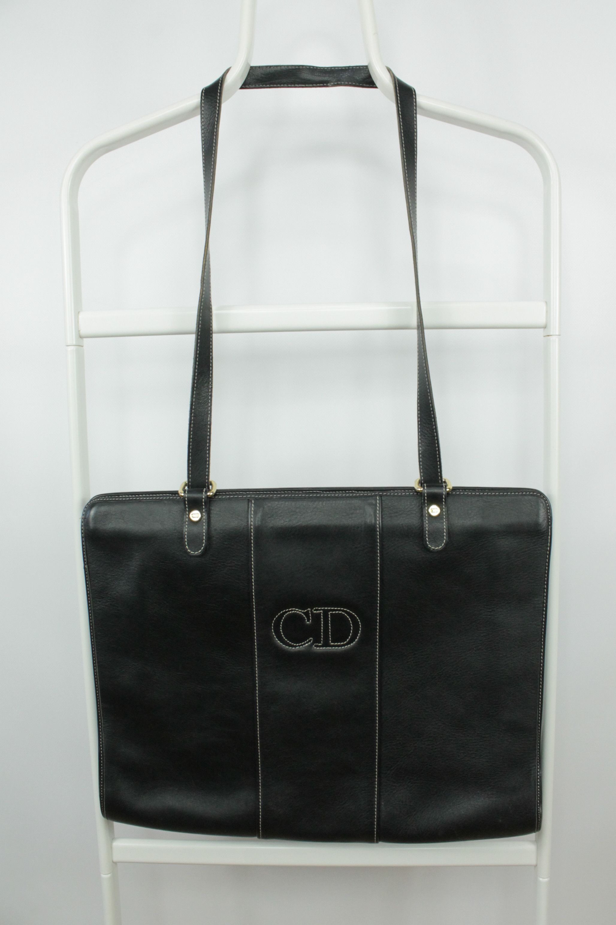 Christian Dior Monsieur Christian Dior Vintage Black Leather Shoulder Bag Size ONE SIZE - 2 Thumbnail