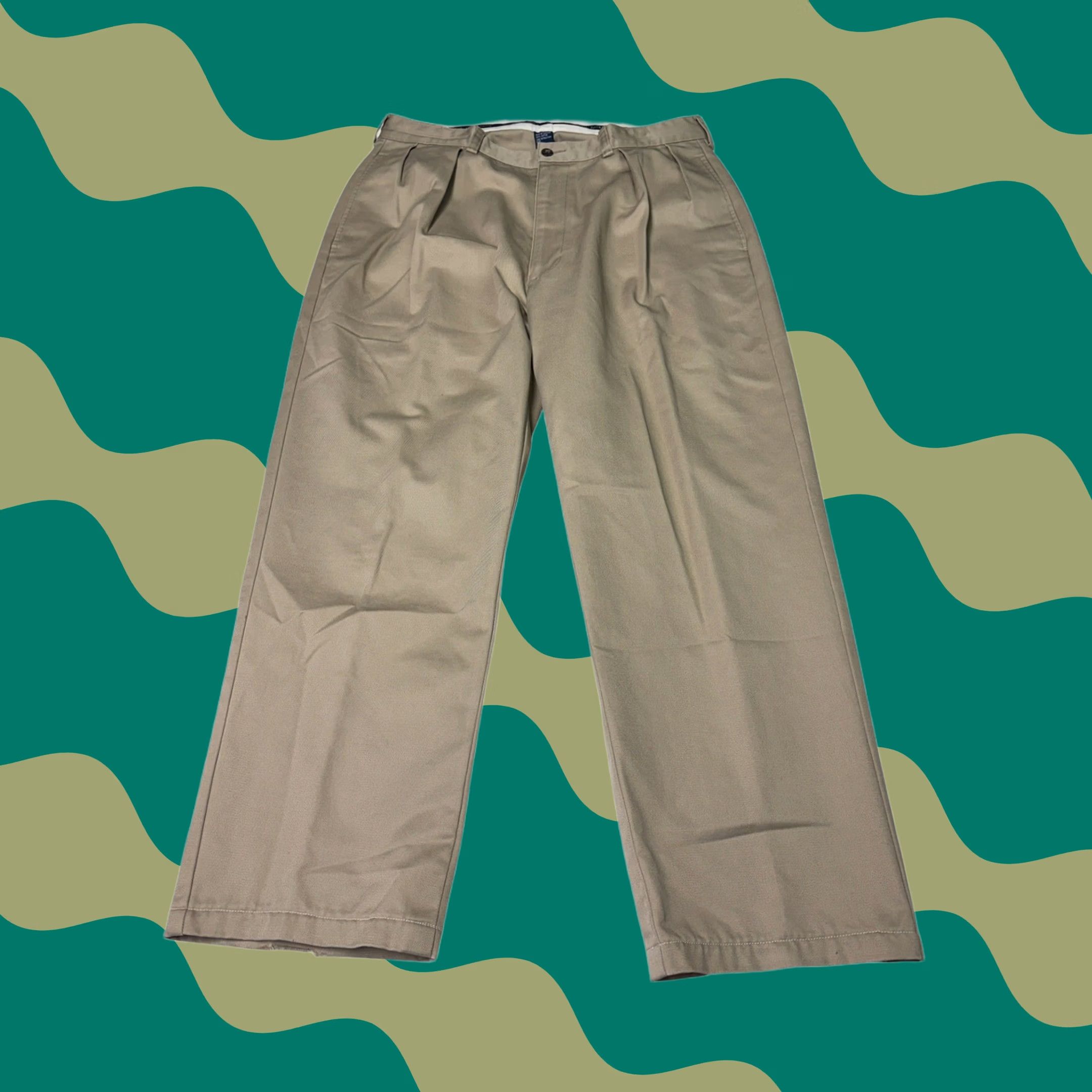 Polo Ralph Lauren VINTAGE Polo Ralph Lauren Men Pleated Chino Pants 33x27 Tan 100 Twill Size US XS / EU 42 / 0 - 1 Thumbnail