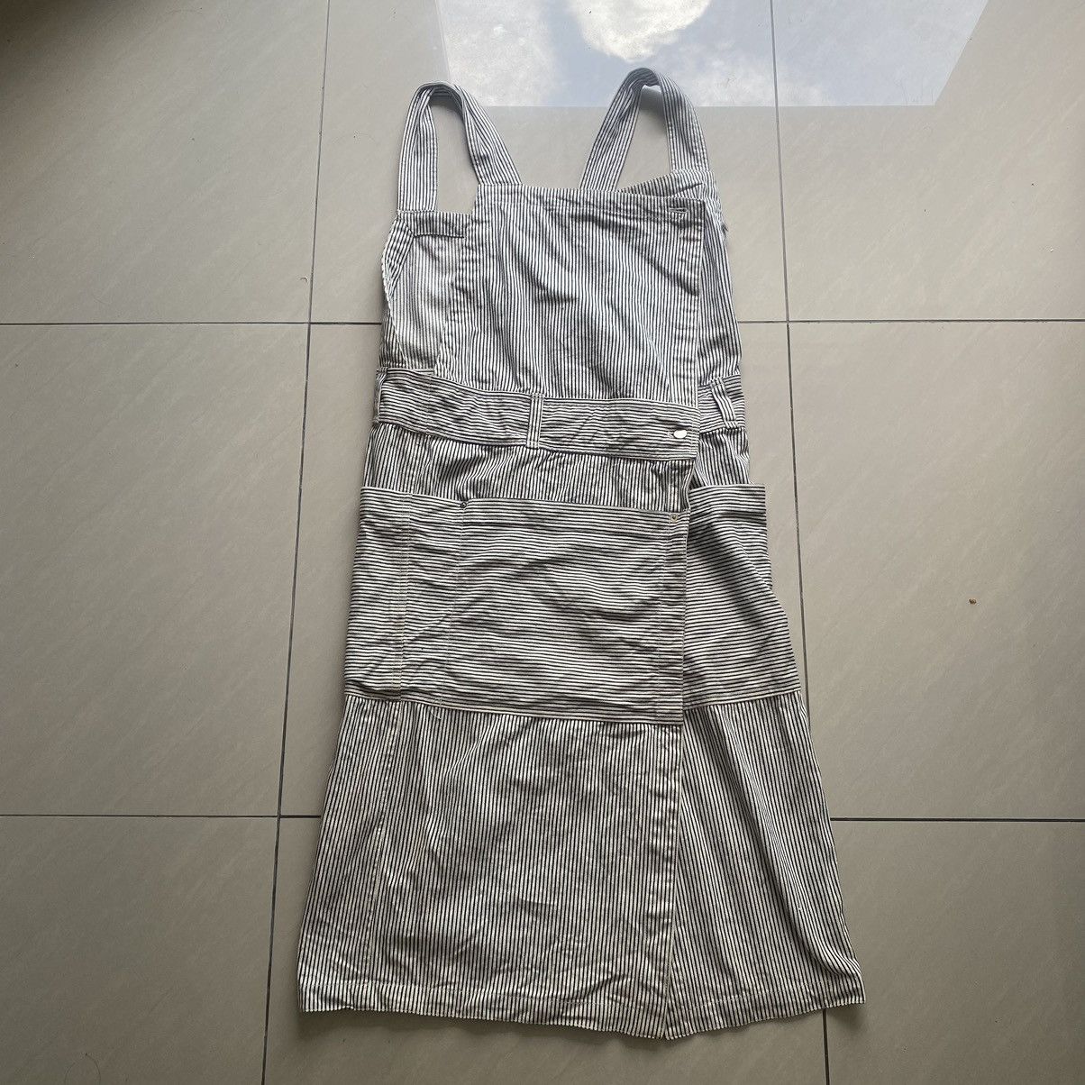 Issey Miyake Vintage Issey Miyake Hickory Stripe Overalls Dress Size S / US 4 / IT 40 - 6 Thumbnail