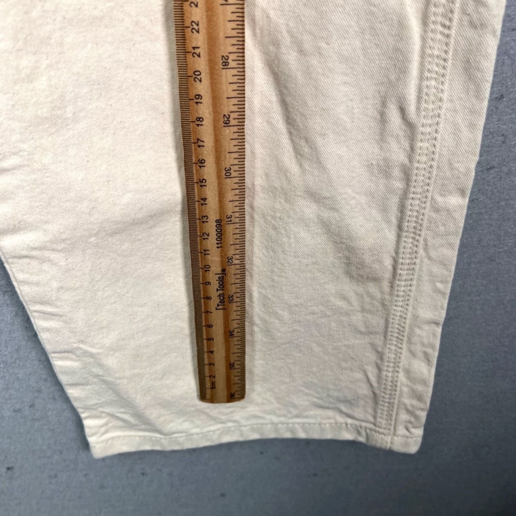 Dickies Dickies Mens Size 32 x 30 Ivory White Carpenter Double Knee Pants 100% Cotton Size US 32 / EU 48 - 5 Thumbnail