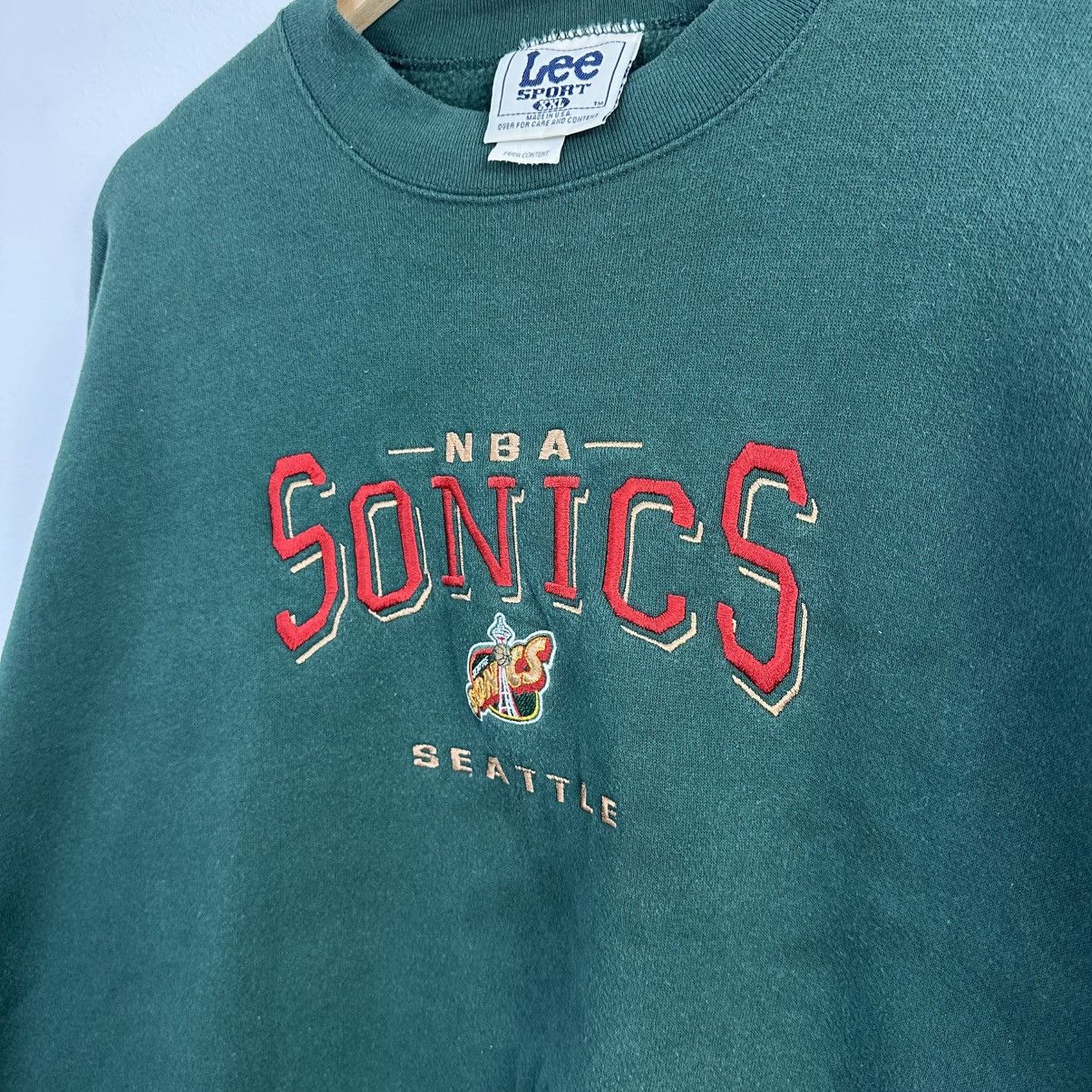 Lee Vintage Seattle Sonics Sweatshirt Crewneck XXL Supersonics Size US XXL / EU 58 / 5 - 1 Thumbnail