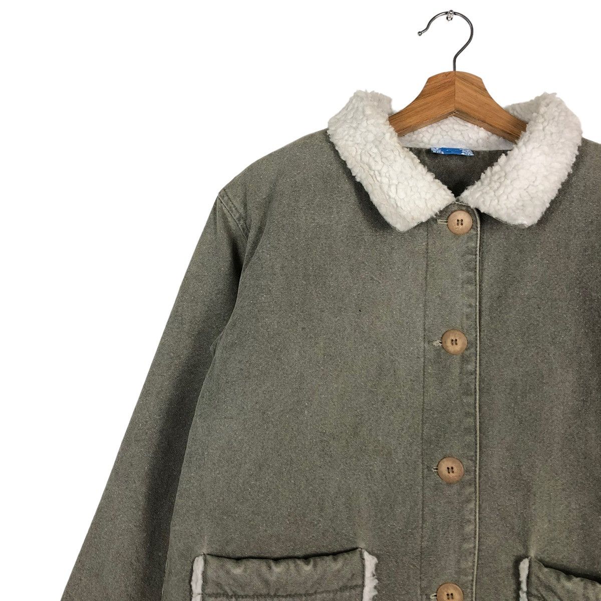 Japanese Brand 🔥VINTAGE CHORE JACKET WORK ONEILL SHEARLING LINING Size US L / EU 52-54 / 3 - 6 Thumbnail