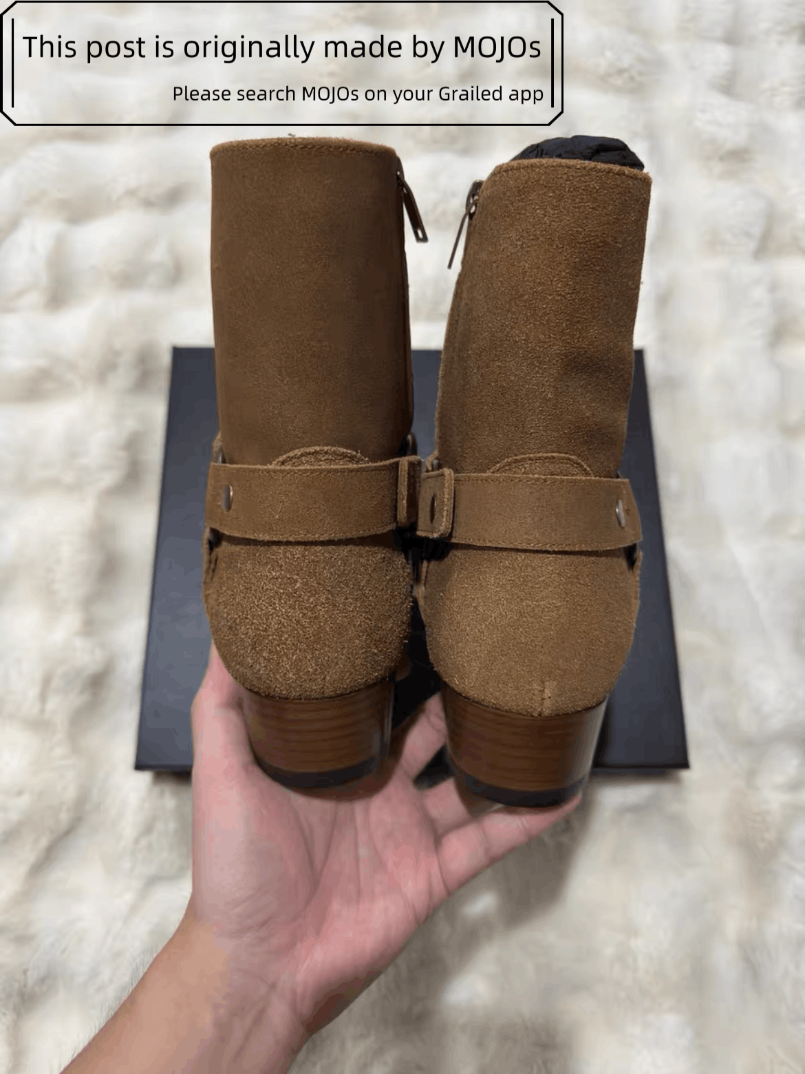 Saint Laurent Paris Sz 41.5 Saint Laurent Paris Buckle Wyatt 40 Harness Boots mo Size US 8.5 / EU 41-42 - 8 Thumbnail