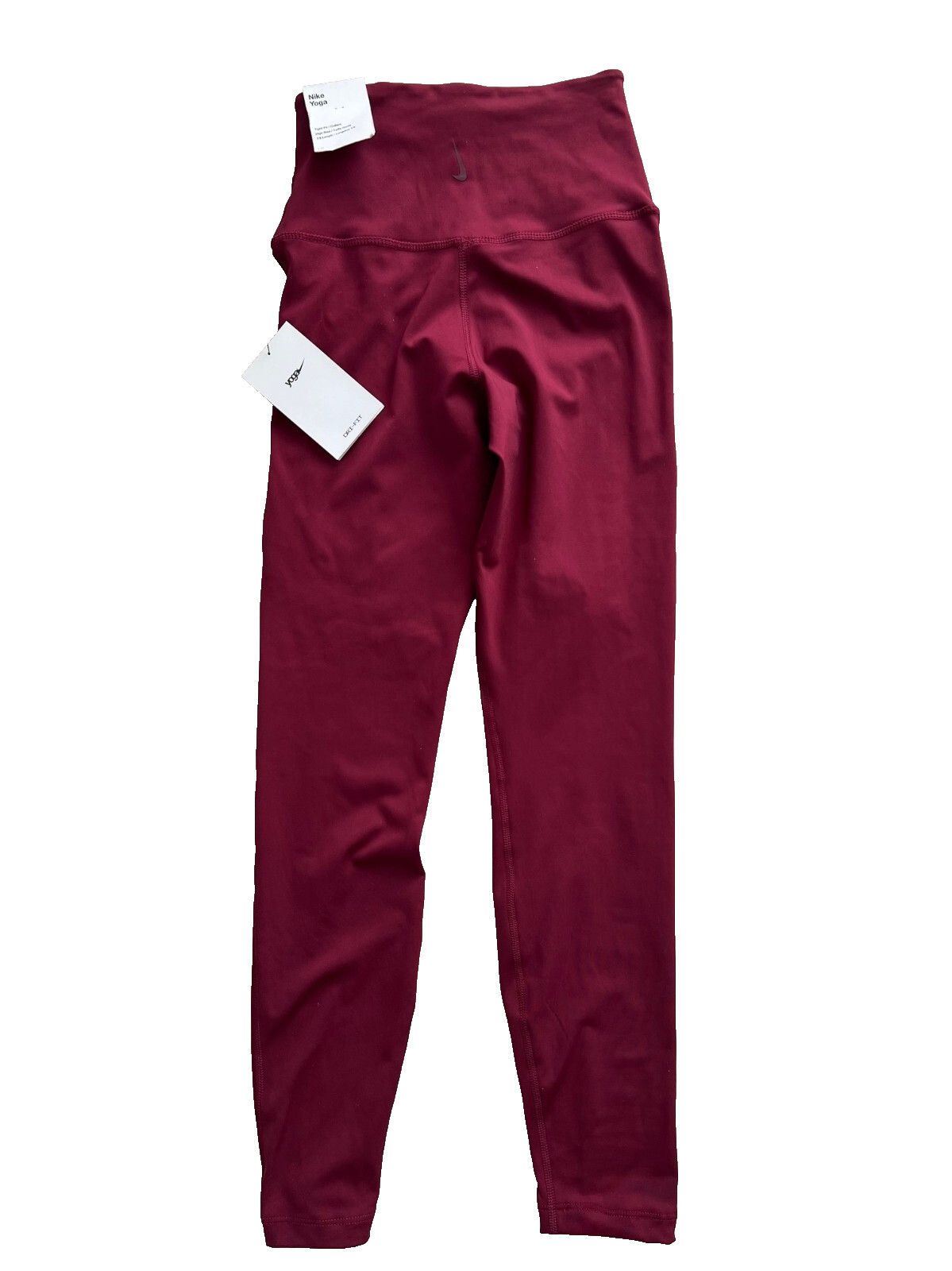 Nike Nike DD5772 Yoga 7/8 Metallic Leggings Beetroot Maroon XS Size 24" / US 00 / IT 34 - 4 Thumbnail