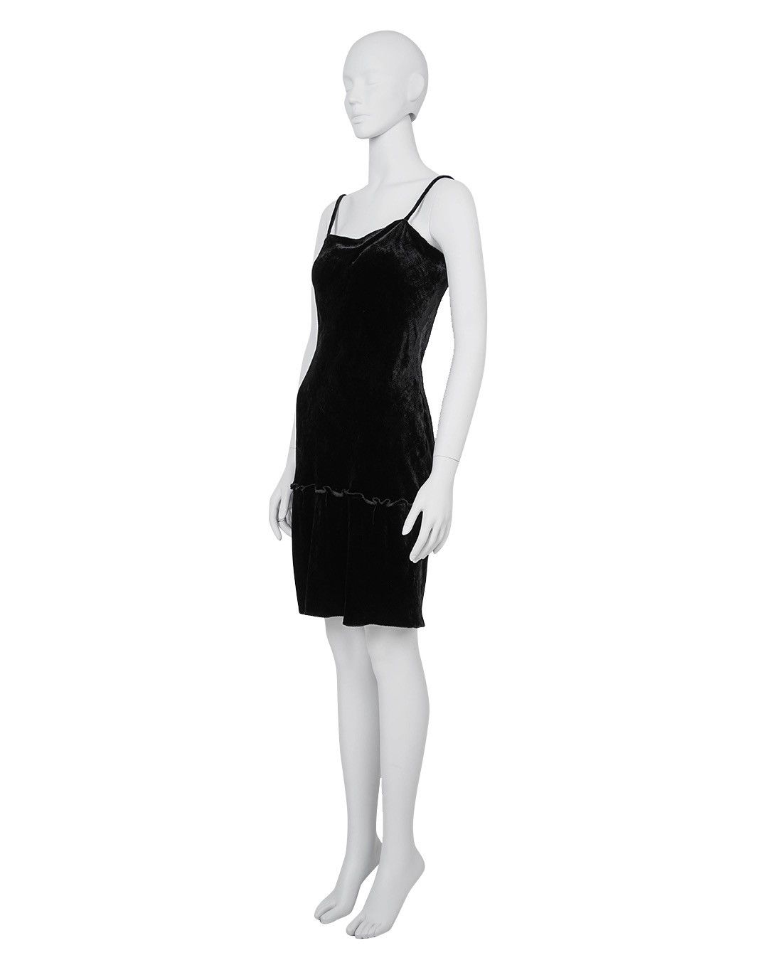 Miu Miu Miu Miu Black Velour Slip Dress Size M / US 6-8 / IT 42-44 - 6 Thumbnail
