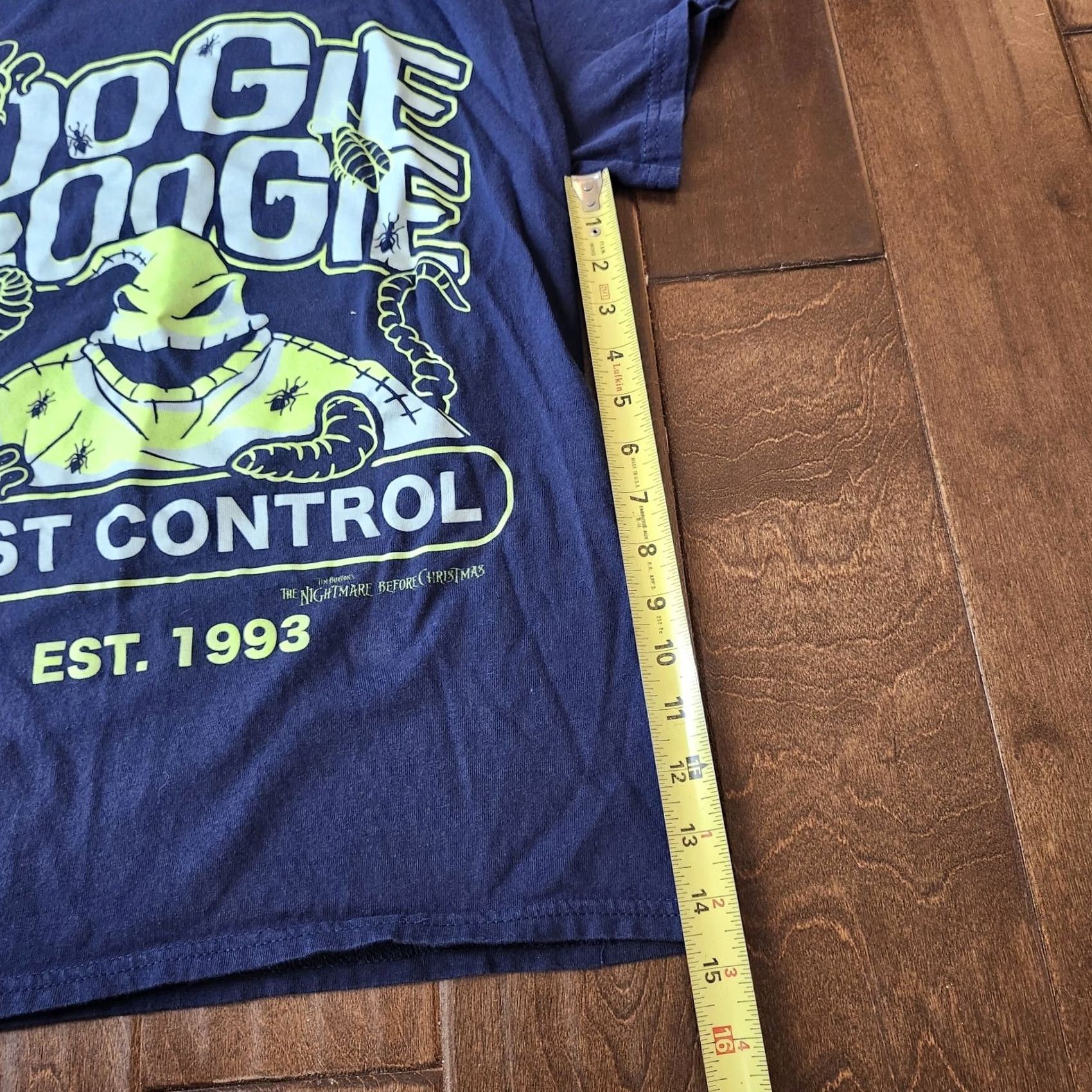 Disney Disney Oogie Boogie Shirt T-Shirt Small Crew Neck Short Sleeve Graphic Tee, Blue, Men, Regular Fit, All Seasons, Nightmare Before Christmas Size US S / EU 44-46 / 1 - 7 Thumbnail