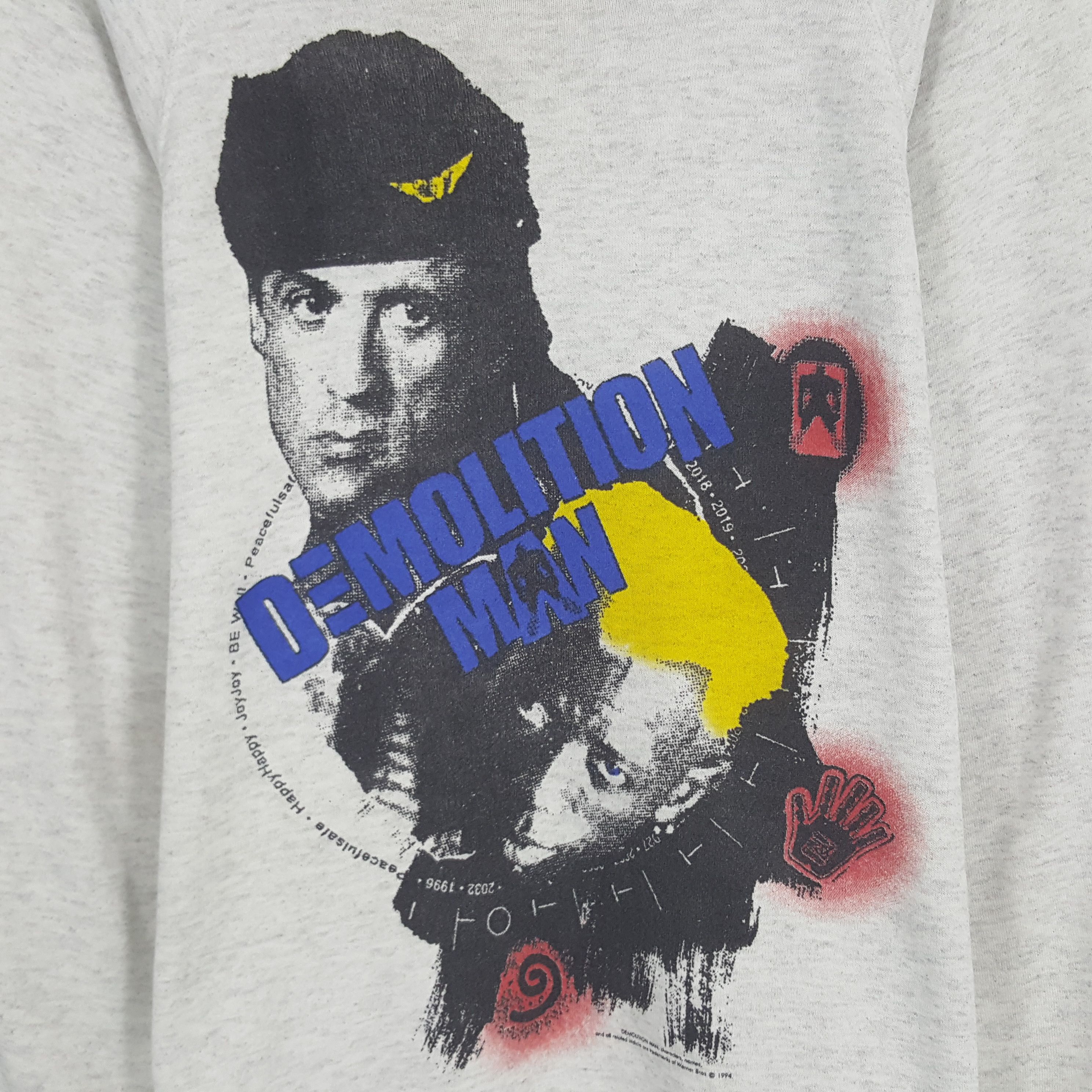 Vintage Vintage 1994 Demolition Man Sweatshirt Size US M / EU 48-50 / 2 - 2 Thumbnail