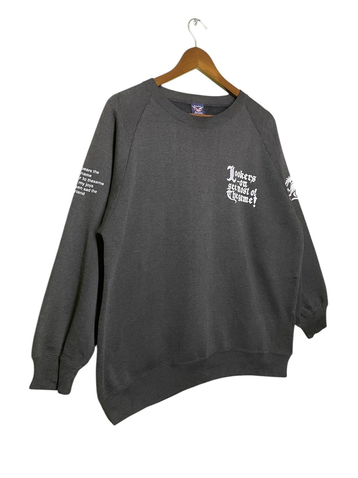 Vintage Draco print logo crewneck sweatshirt Size US L / EU 52-54 / 3 - 3 Thumbnail
