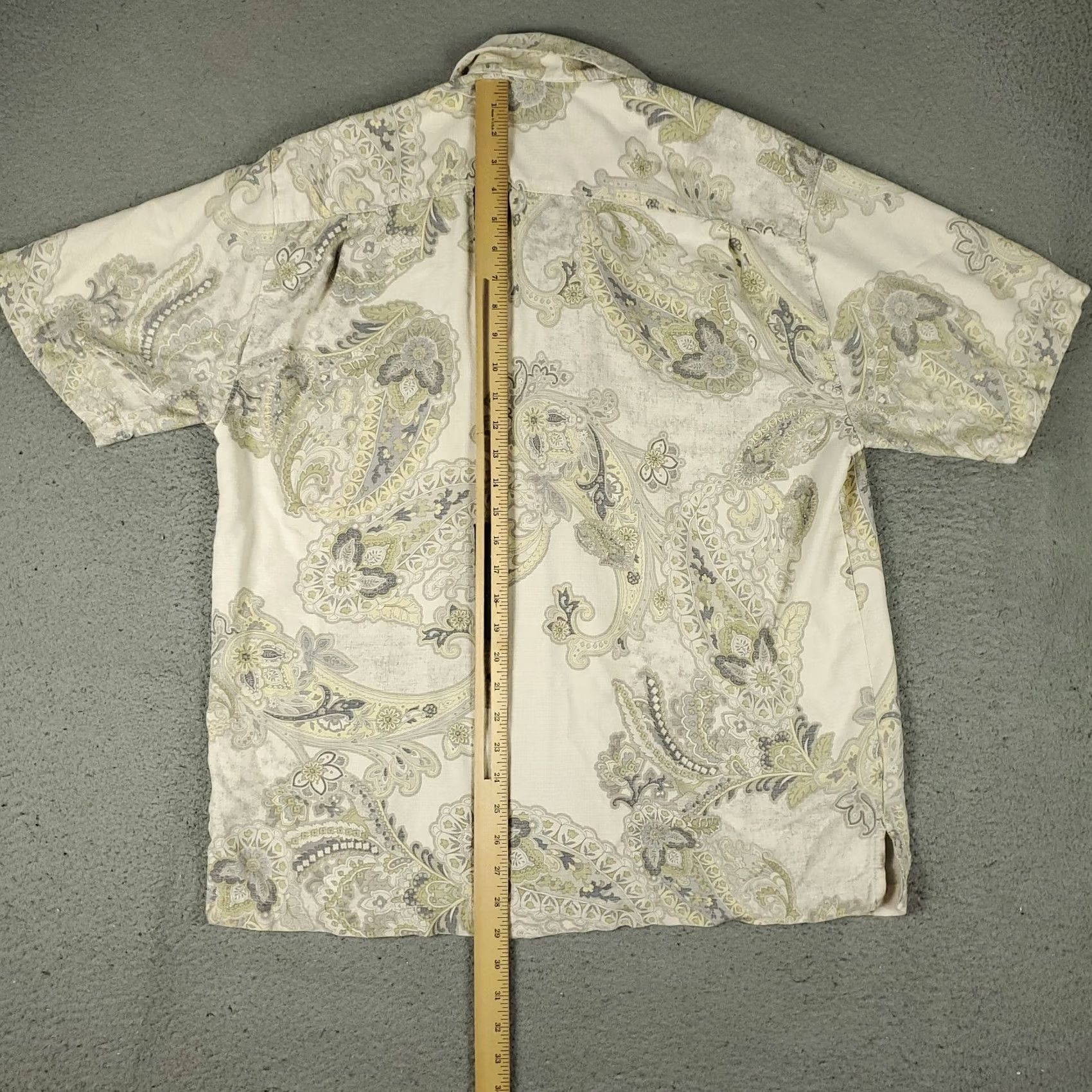 Tommy Bahama Tommy Bahama Shirt Mens Large Paisley Silk Hawaiian Button Up Short Sleeve Size US L / EU 52-54 / 3 - 3 Thumbnail