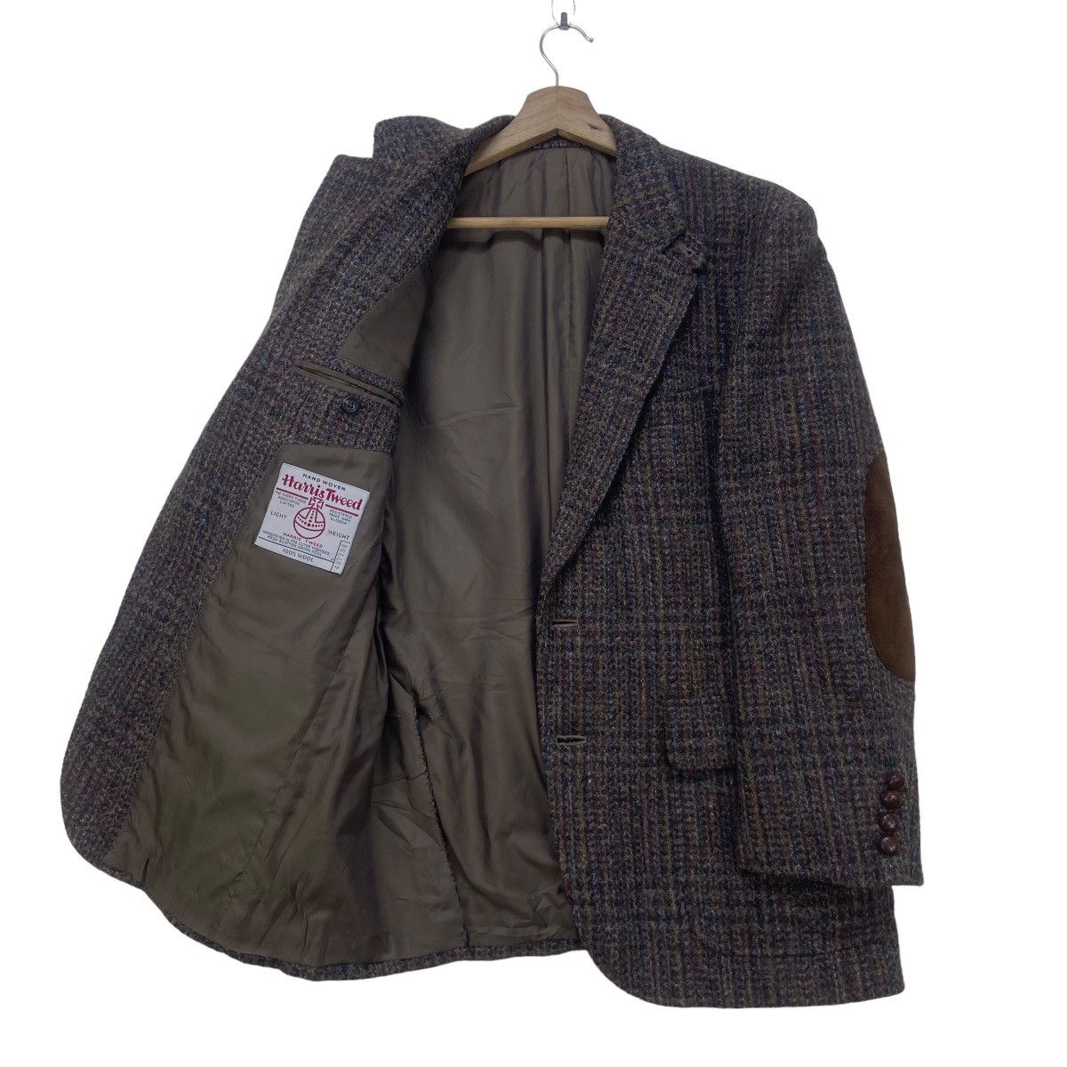 Harris Tweed Vintage Hariss Tweed X Cavarly Patchwork Wool Coat Size US S / EU 44-46 / 1 - 1 Thumbnail