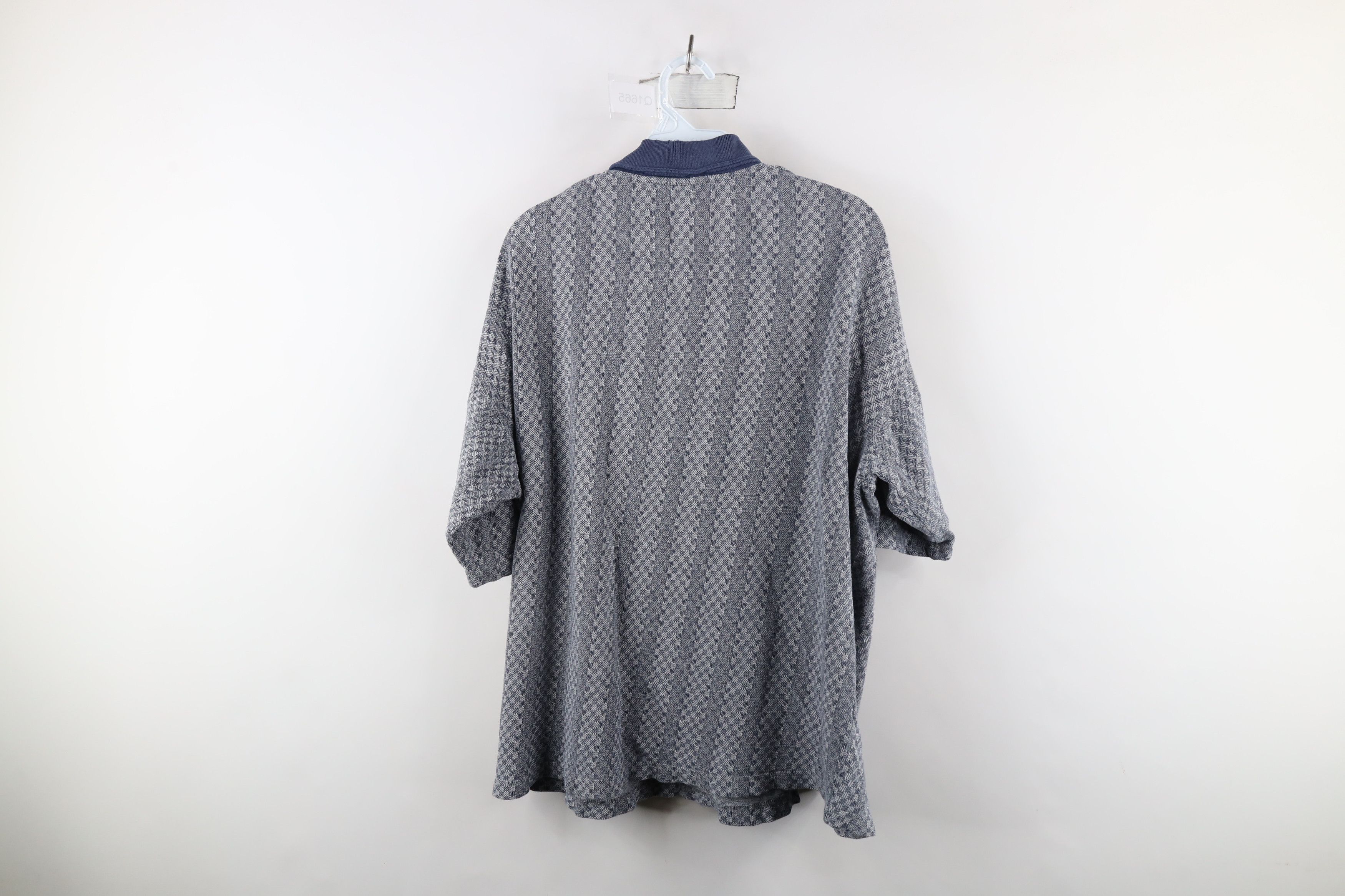 Vintage Vintage 90s Streetwear Checkered Knit Golf Polo Shirt Size US XL / EU 56 / 4 - 10 Thumbnail