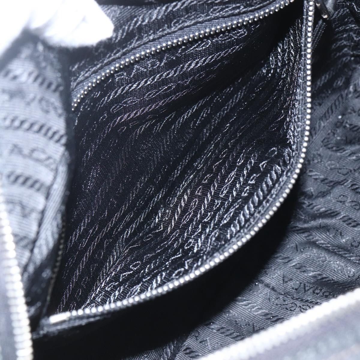 Prada PRADA Shoulder Bag Nylon Black Silver Auth 165034 - Jerrillo Size ONE SIZE - 21 Thumbnail