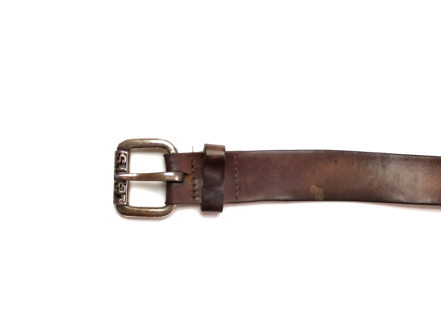 Genuine Leather × Levi's × Levi's Vintage Clothing Vintage Levi's Leather Belt Crafted Brown Size ONE SIZE - 3 Thumbnail