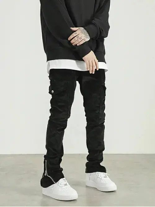 21 Men flared faded skate cargo pants Size US 32 / EU 48 - 4 Thumbnail