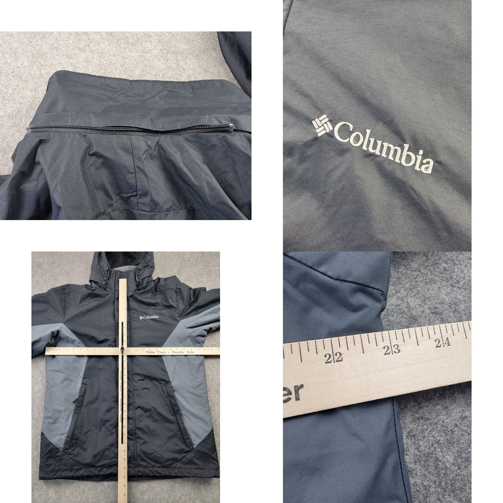 Vintage Columbia Interchange Coat Mens M Black Gray Removable Hood 3-in-1 Jacket Winter Outdoor Outdoor Walking Hiking Long Sleeve Full Zip Size US M / EU 48-50 / 2 - 9 Thumbnail