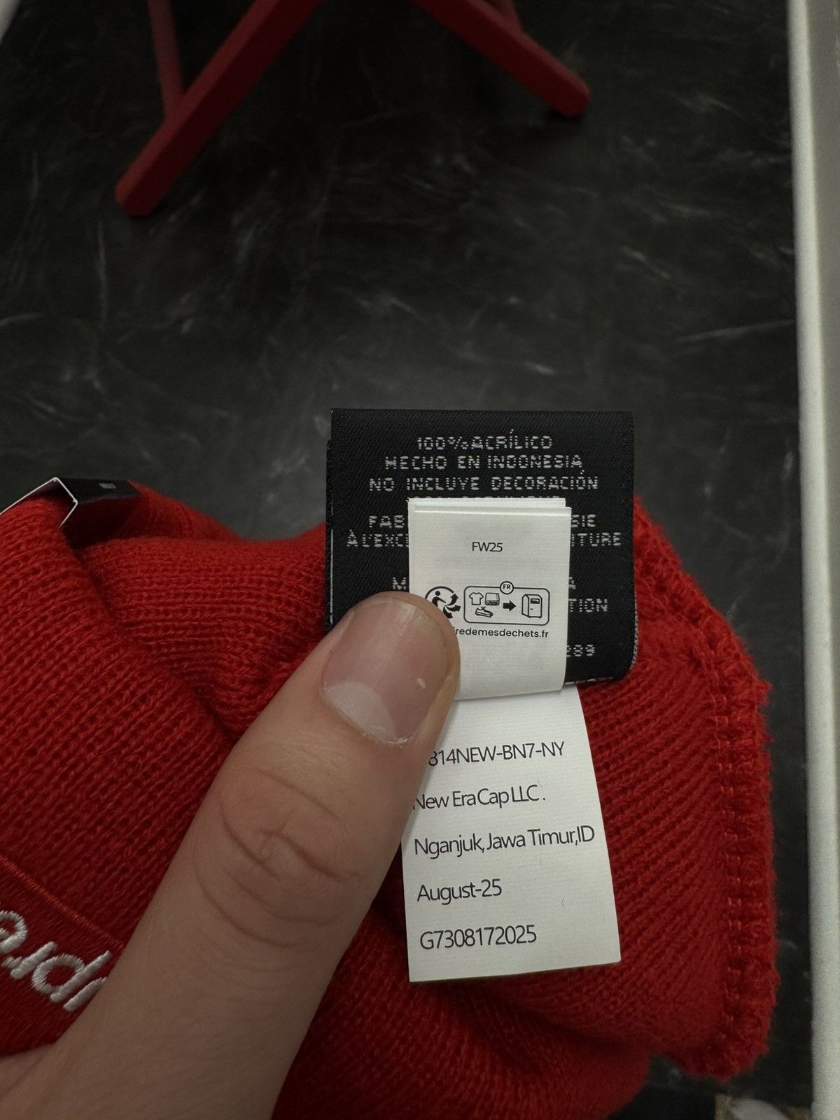 Supreme Supreme Red Beanie Size ONE SIZE - 7 Thumbnail