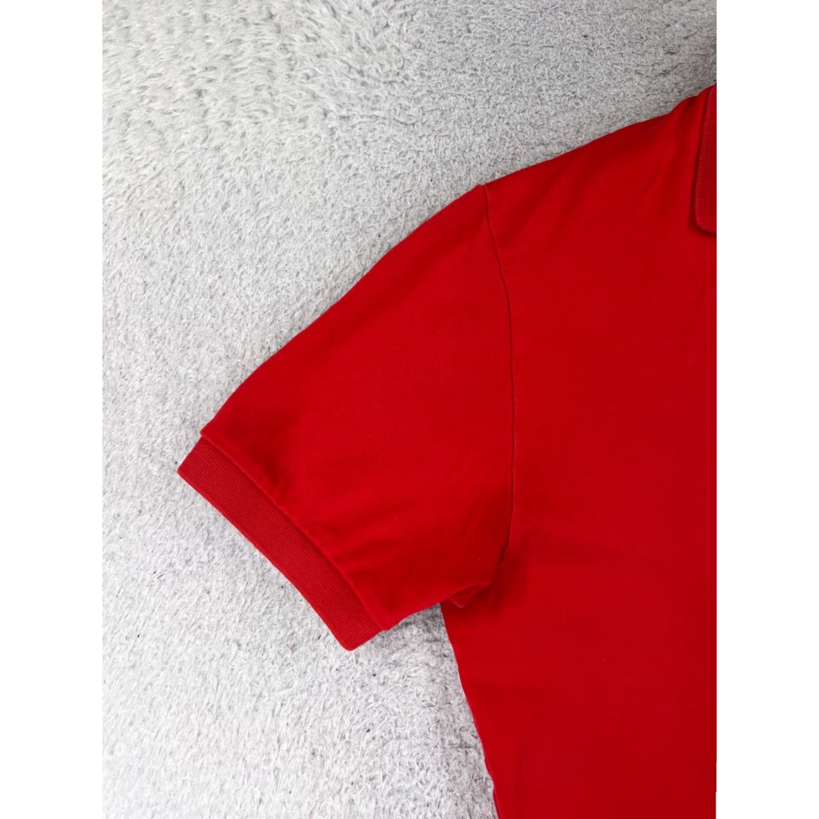 Ralph Lauren VINTAGE Ralph Lauren Polo Shirt Men Large Red 100% Cotton Jersey Polo Shirt Regular Fit Logo Embroidered Size US L / EU 52-54 / 3 - 3 Thumbnail