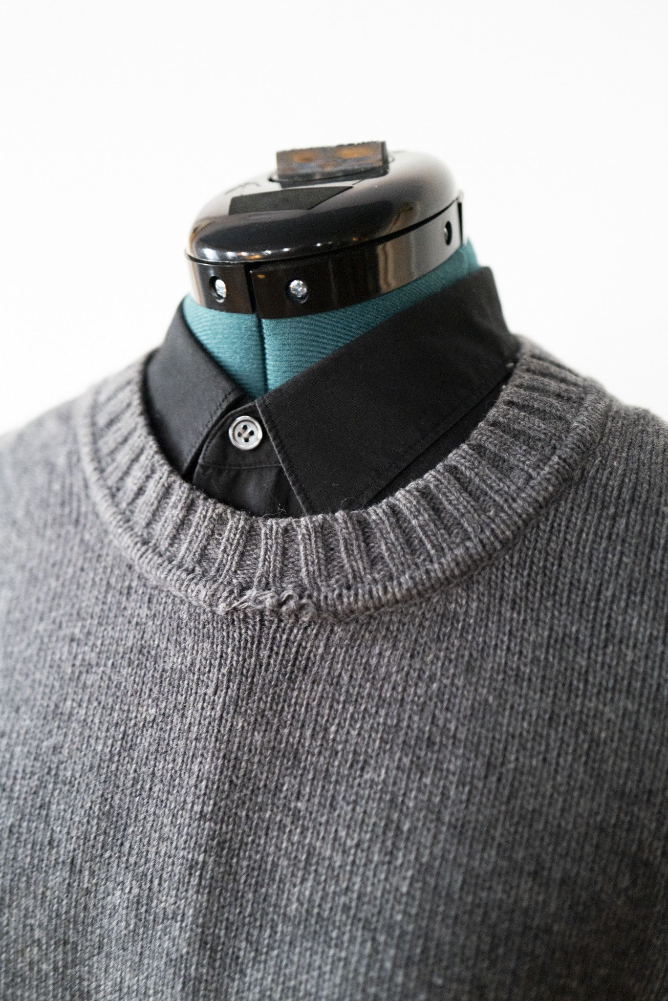 Stone Island STONE ISLAND KNIT SWEATER GREY SZ XL Size US XL / EU 56 / 4 - 2 Thumbnail