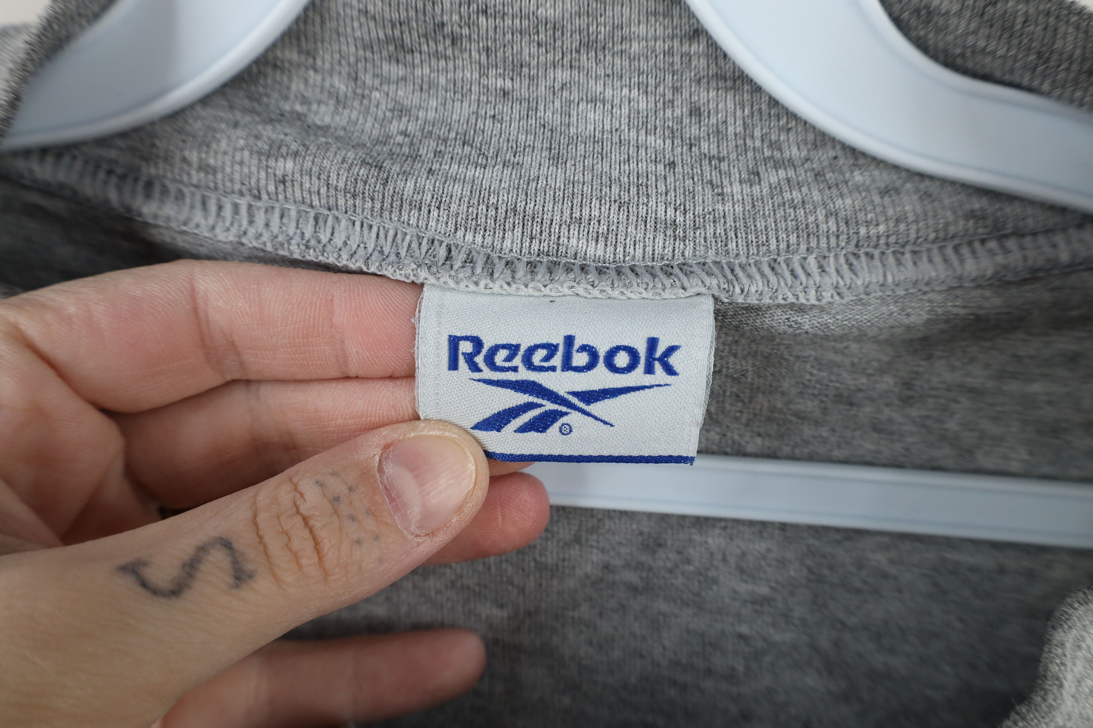 Reebok × Vintage Vintage 90s Reebok Logo Mock Neck Long Sleeve T-Shirt Size US XXL / EU 58 / 5 - 6 Thumbnail