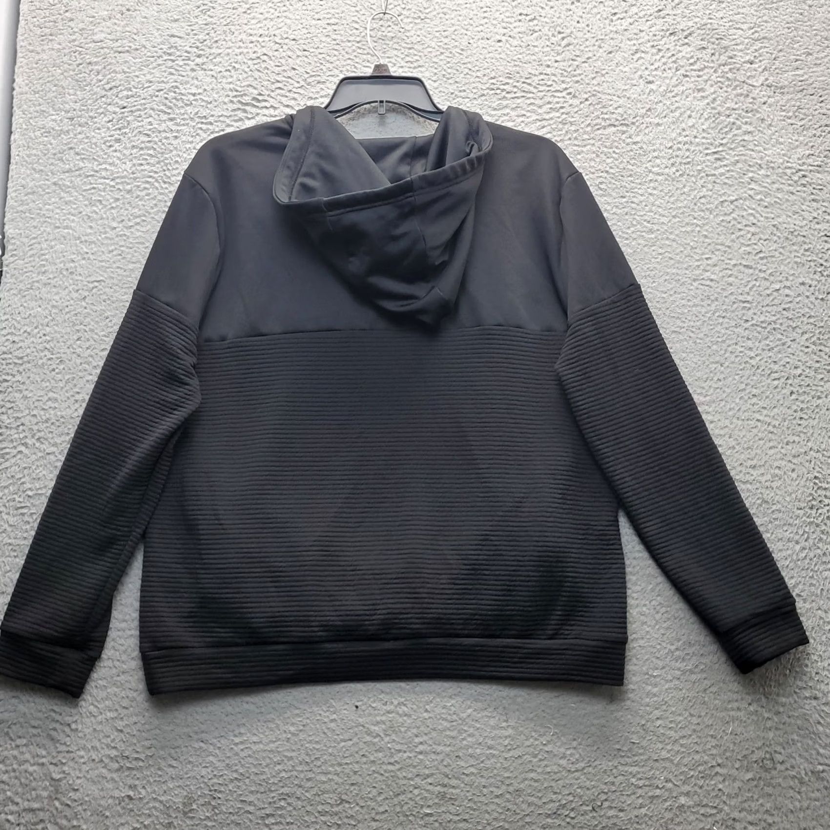Vintage MSX Michael Strahan Hoodie Mens XL Black Fleece Lined Ribbed Quarter Zip Pullover Size US XL / EU 56 / 4 - 2 Thumbnail