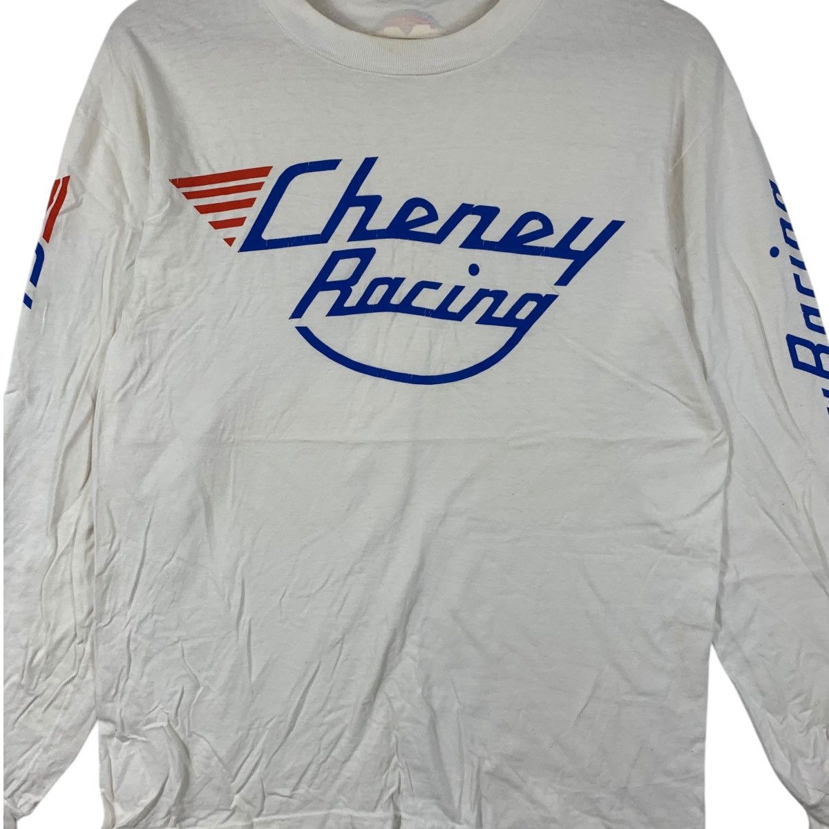 Vintage Vintage 90’ CHENEY RACING MOTORBIKES Metro Tee Shirt Top Size US S / EU 44-46 / 1 - 3 Thumbnail